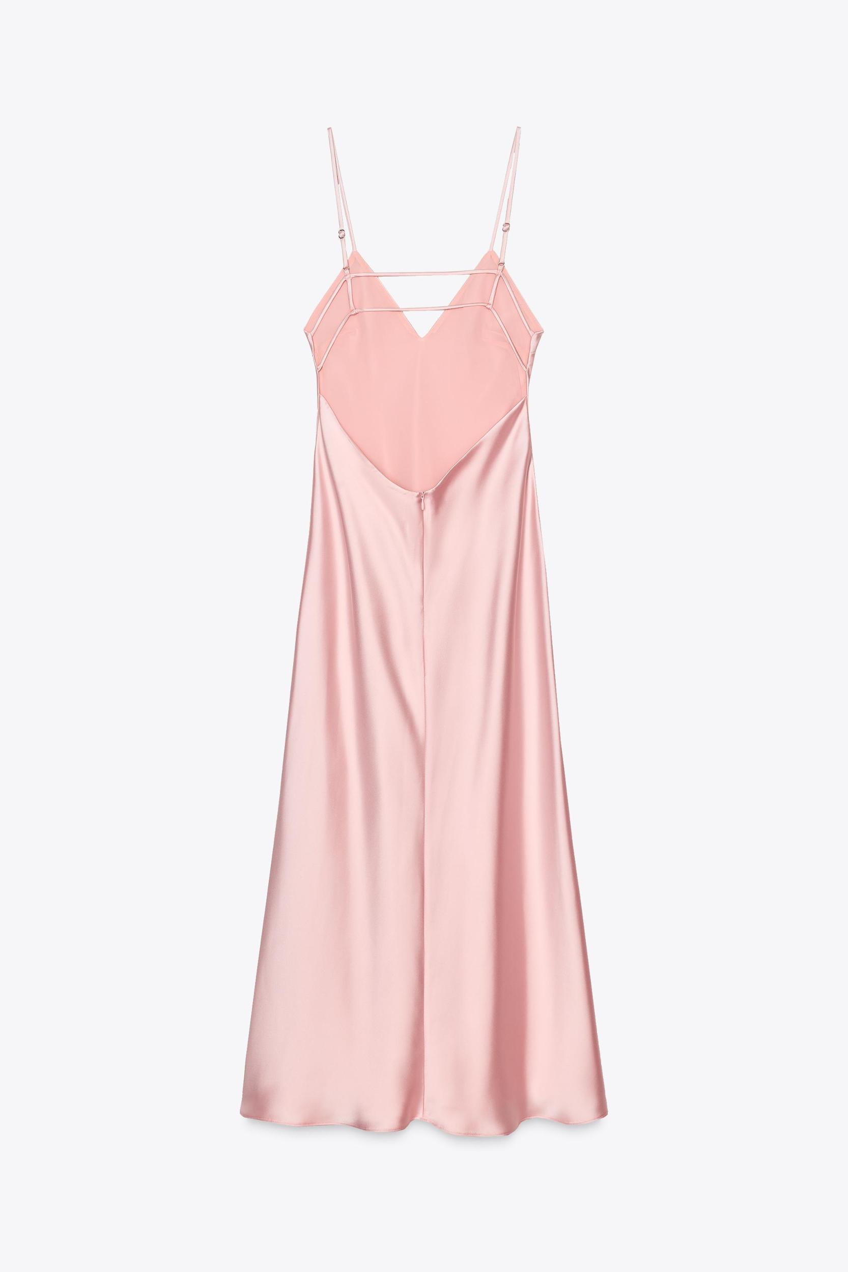 SATIN MIDI DRESS Product Image