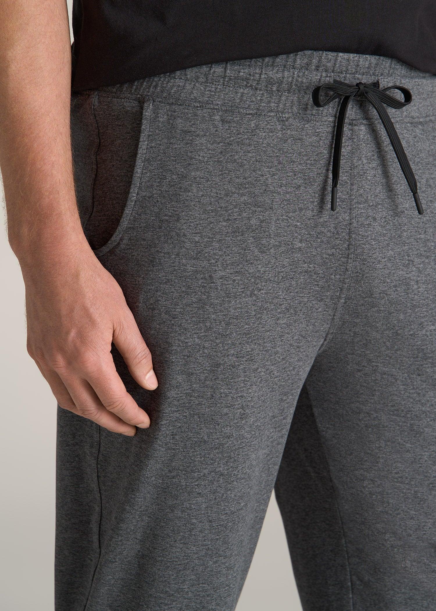 Weekender Stretch Lounge Joggers for Tall Men in Charcoal Mix Product Image