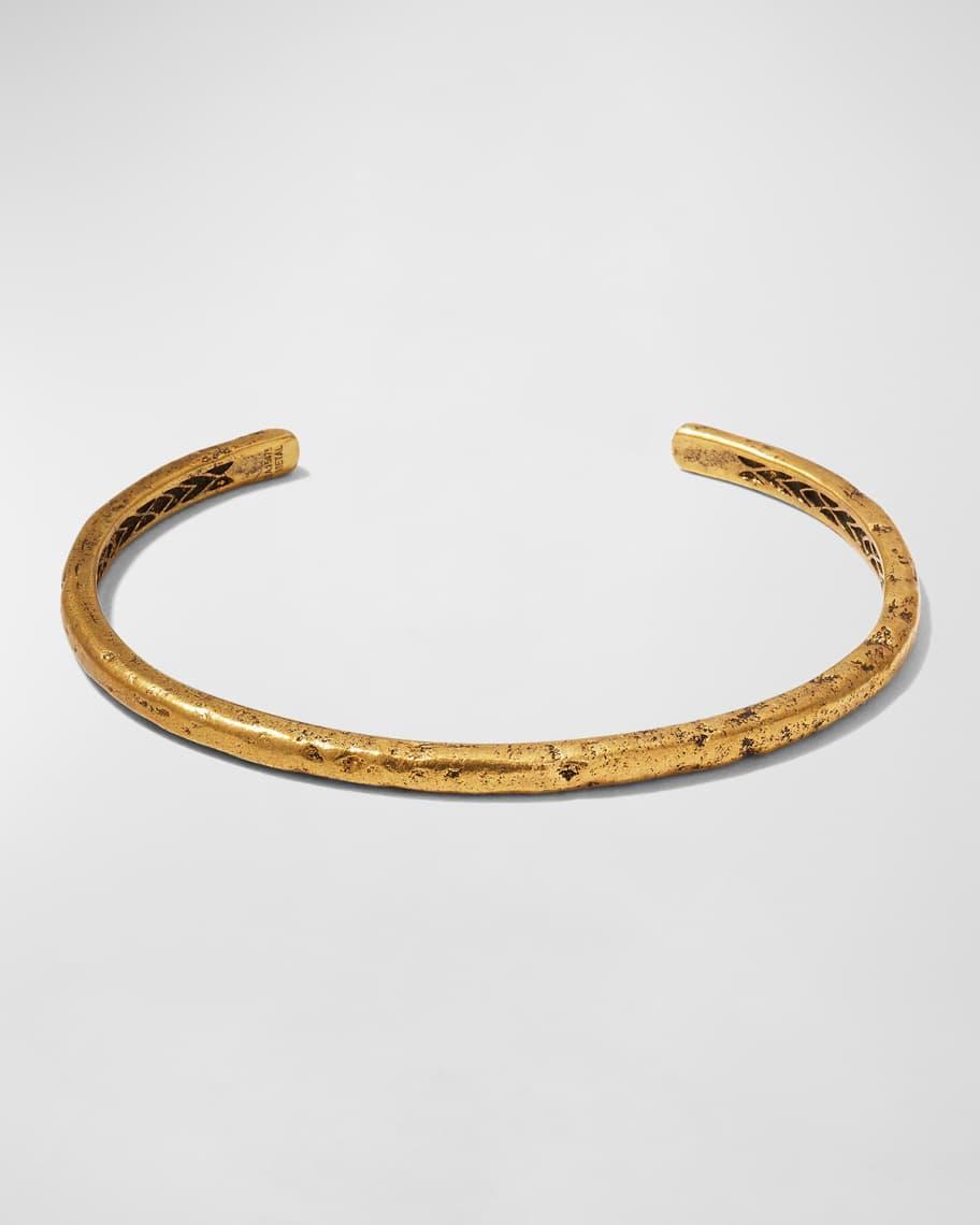 John Varvatos Collection Mens Brass Artisan Cuff Bracelet Product Image