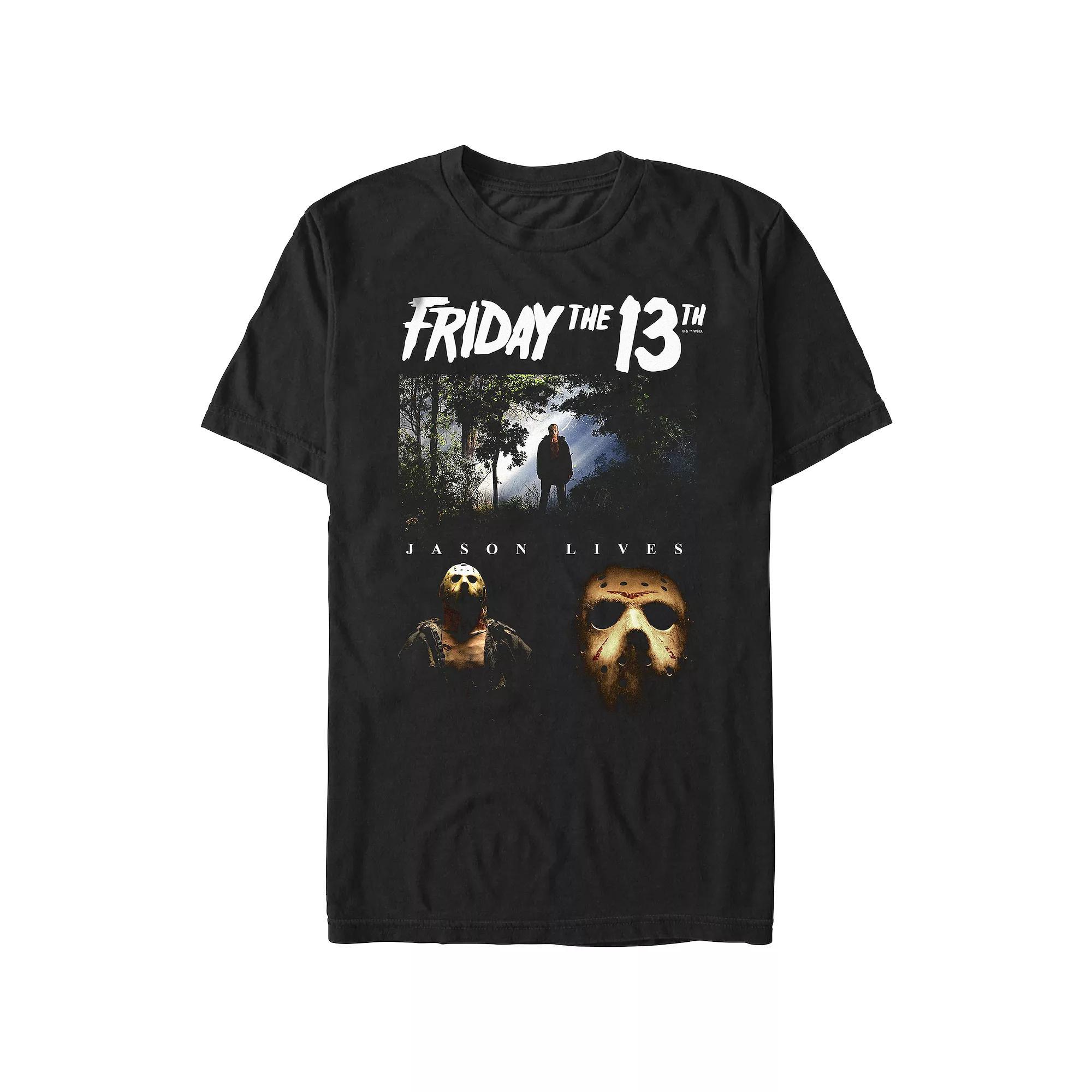 Men's Friday The 13th Jason Lives Graphic Tee, Size: Large, Black Product Image