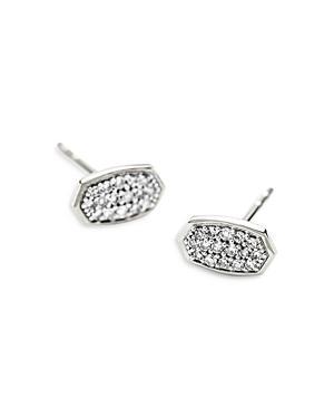 Kendra Scott Marisa White Diamond Stud Earrings - 14k White Gold Product Image
