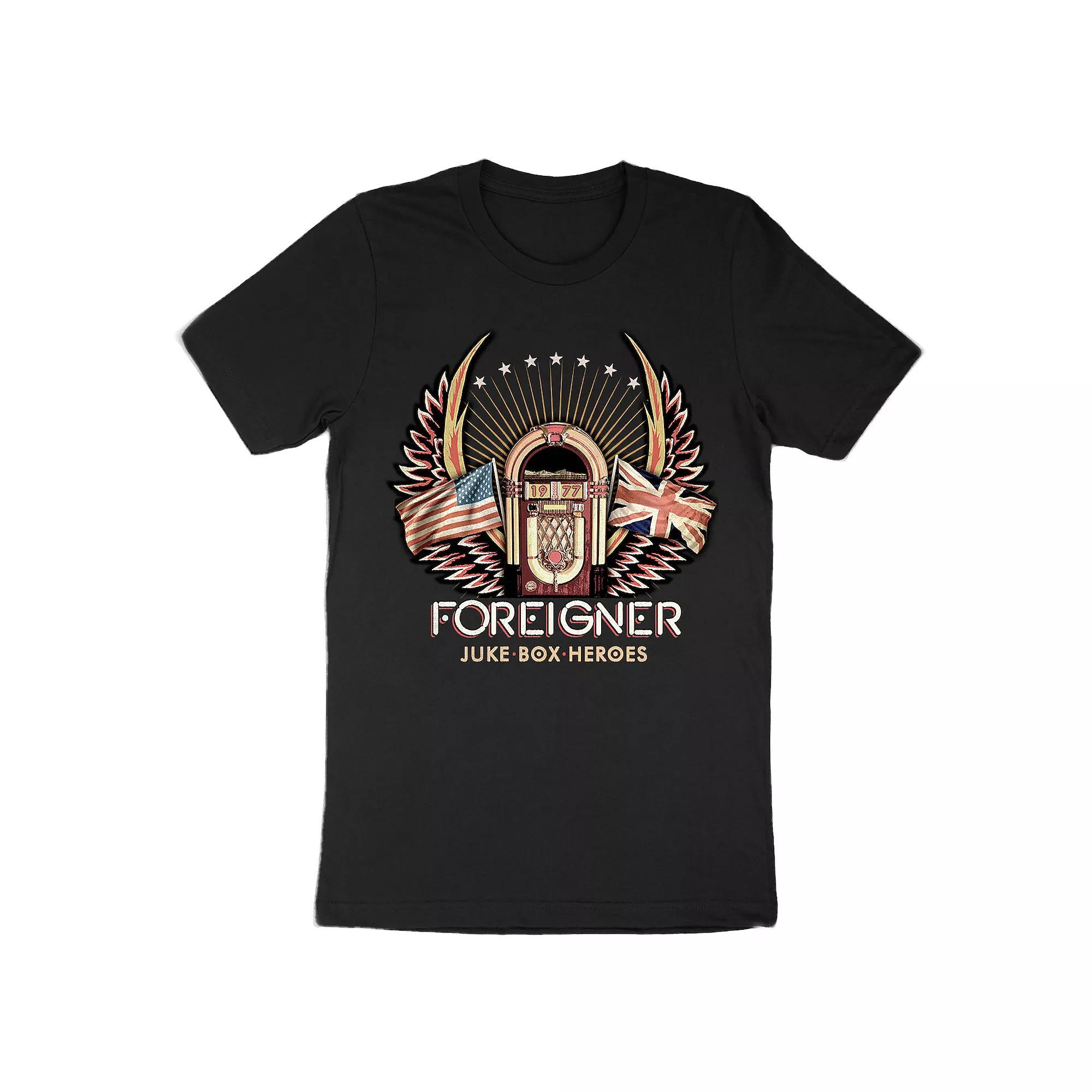 Men's Foreigner Jukebox Hero Tee, Size: Medium, Blue Product Image