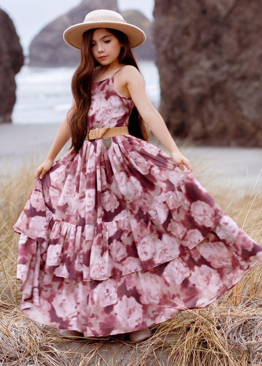Catrin Dress in Warm Watercolor Girls Product Image