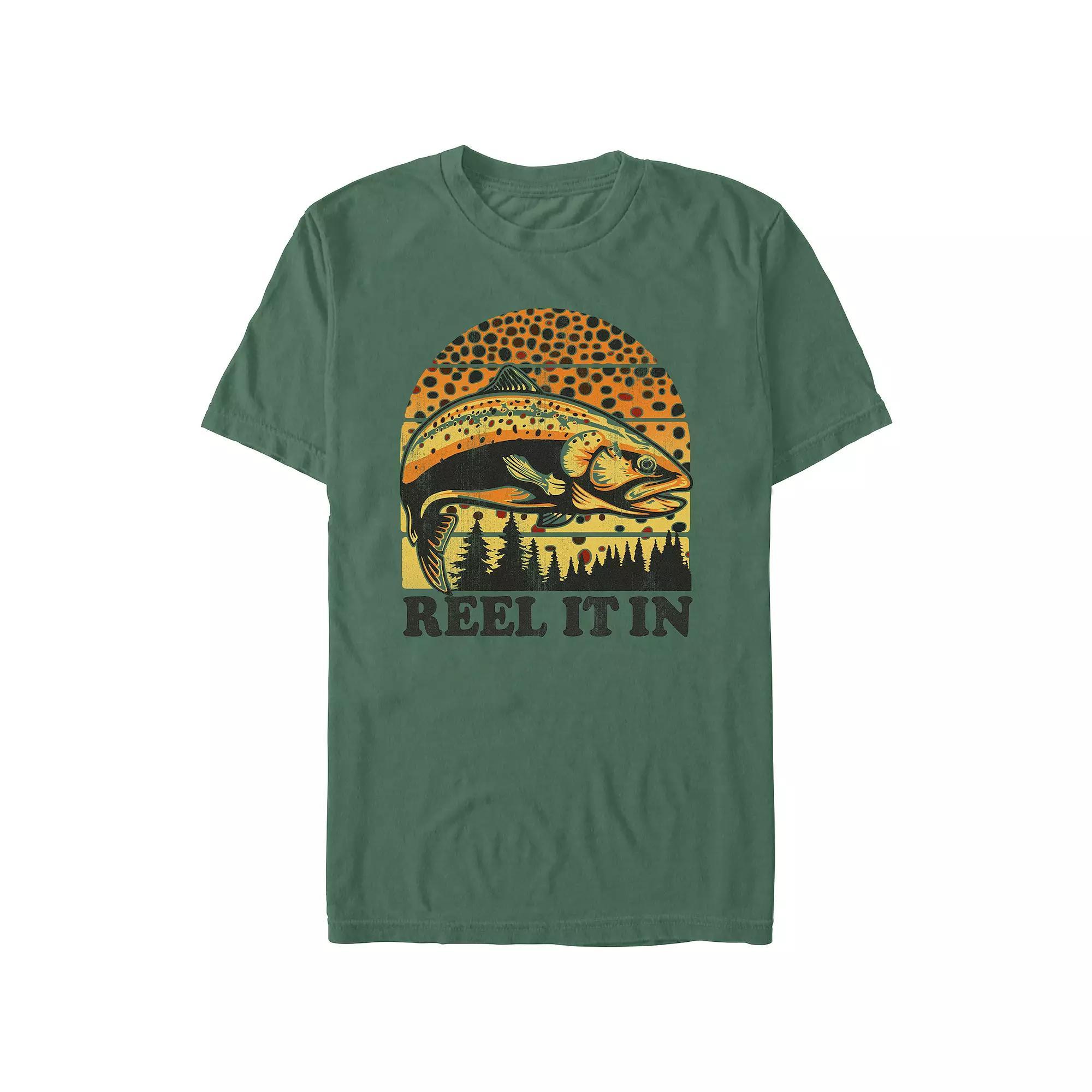 Men's Comfort Colors® Reel It In Graphic Tee, Size: Large, Light Green Product Image