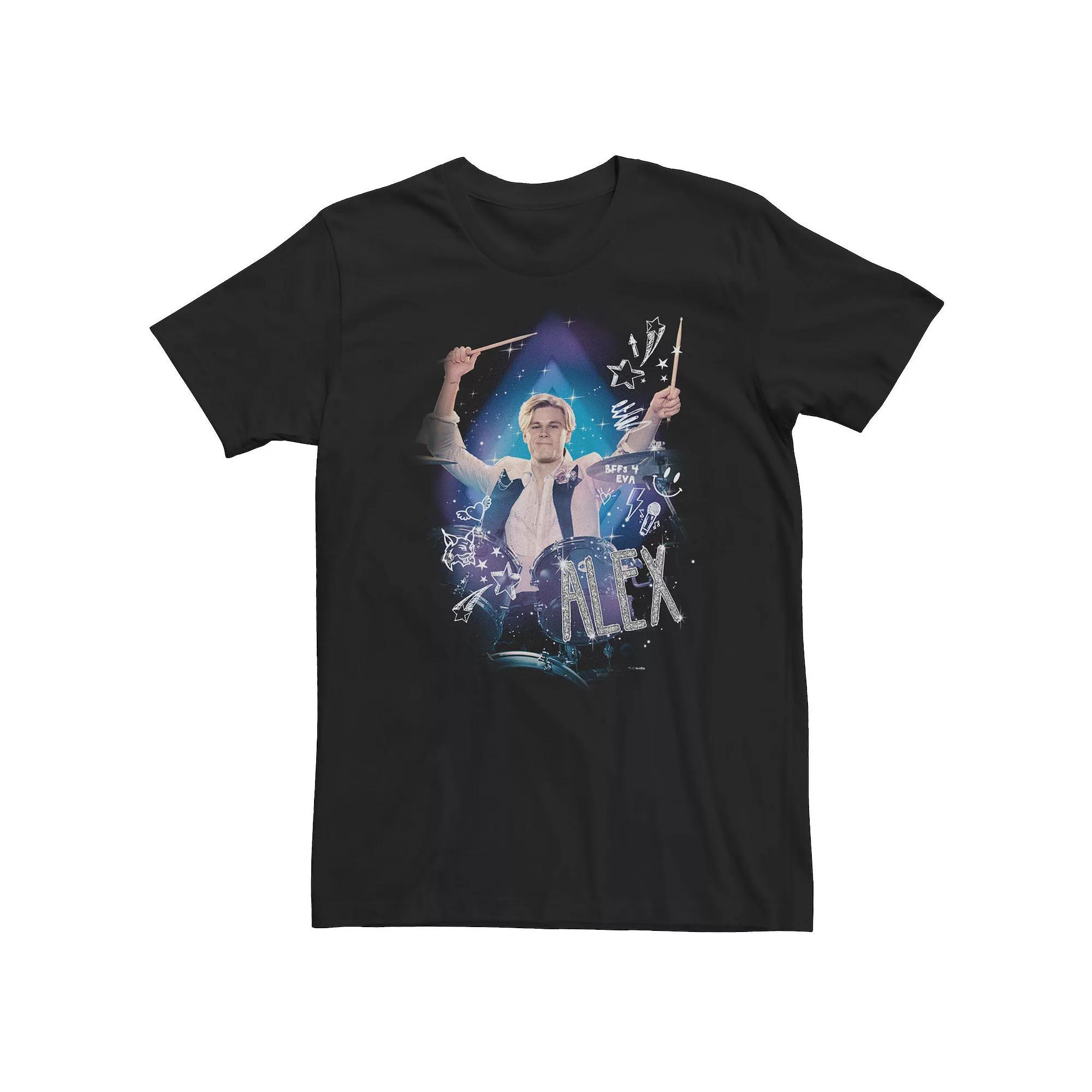 Big & Tall Looney Tunes Bugs And Lola Crazy For You Heart Portrait Tee, Men's, Size: 3XL, Black Product Image