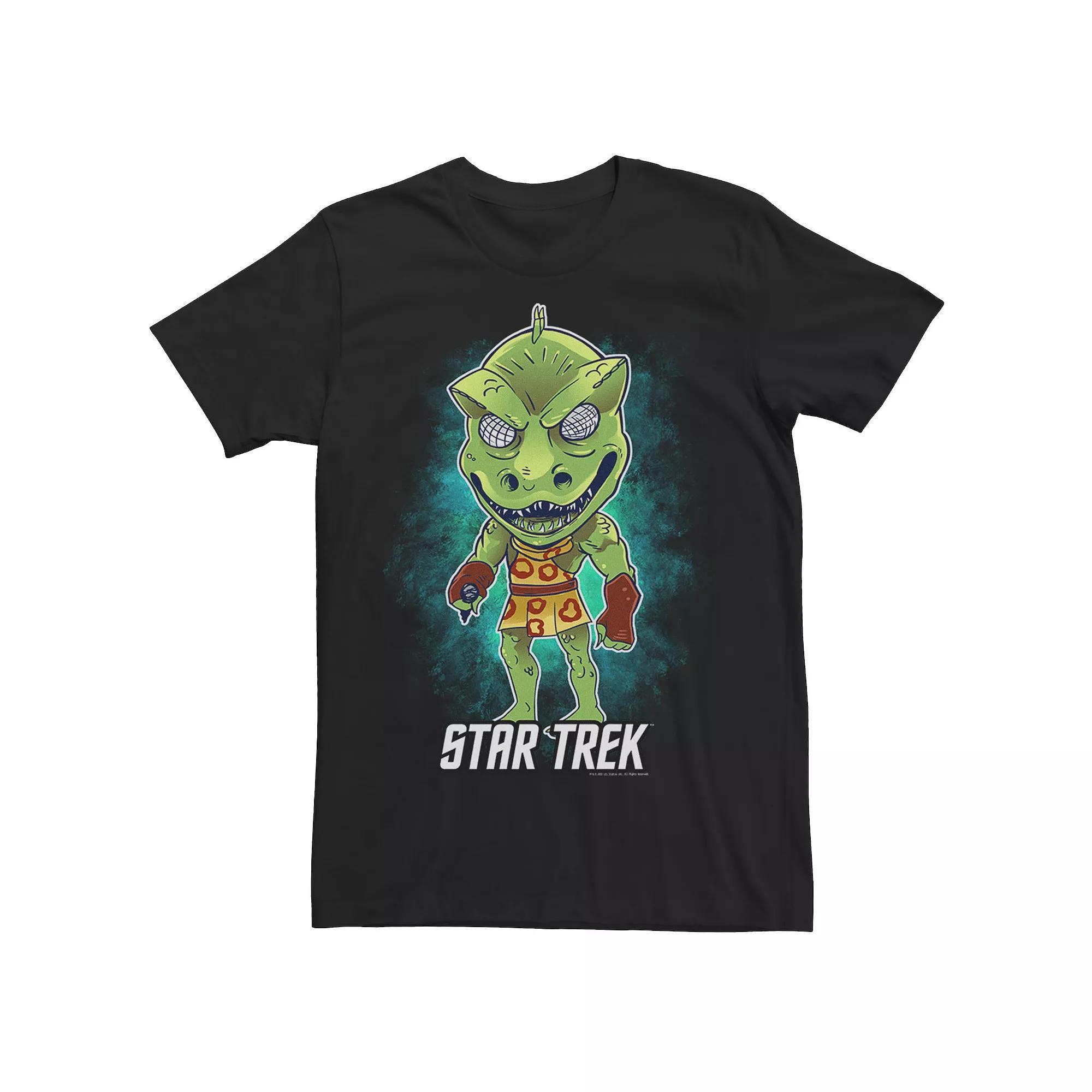 Men's Star Trek Original Series Gorn Posing Chibi Tee, Size: Medium, Black Product Image