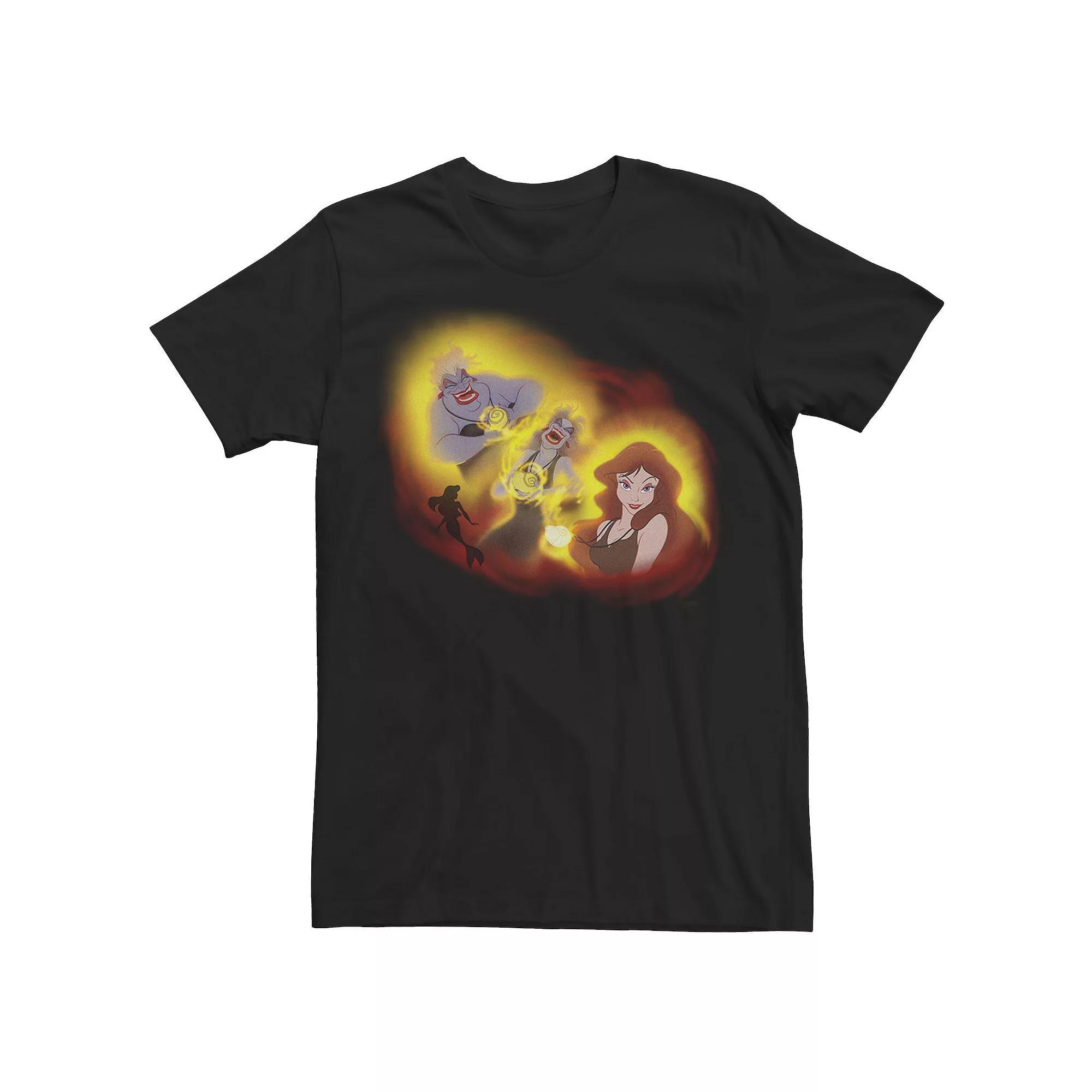 Disney's Aladdin Genie Men's Golden Circle Portrait Tee, Size: Large, Black Product Image