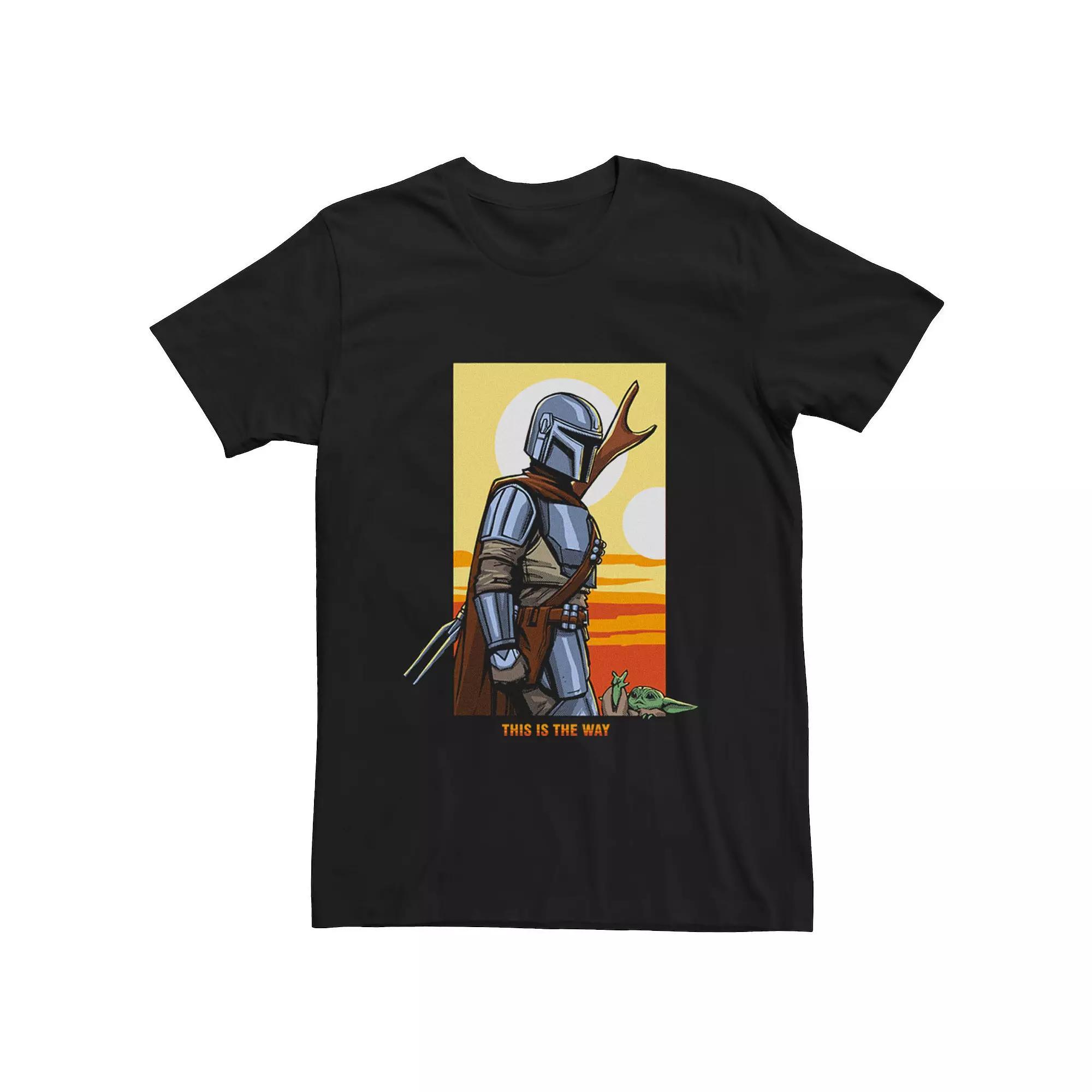 Men's Star Wars The Mandalorian This Is the Way Desert Poster Tee, Size: XXL, Black Product Image