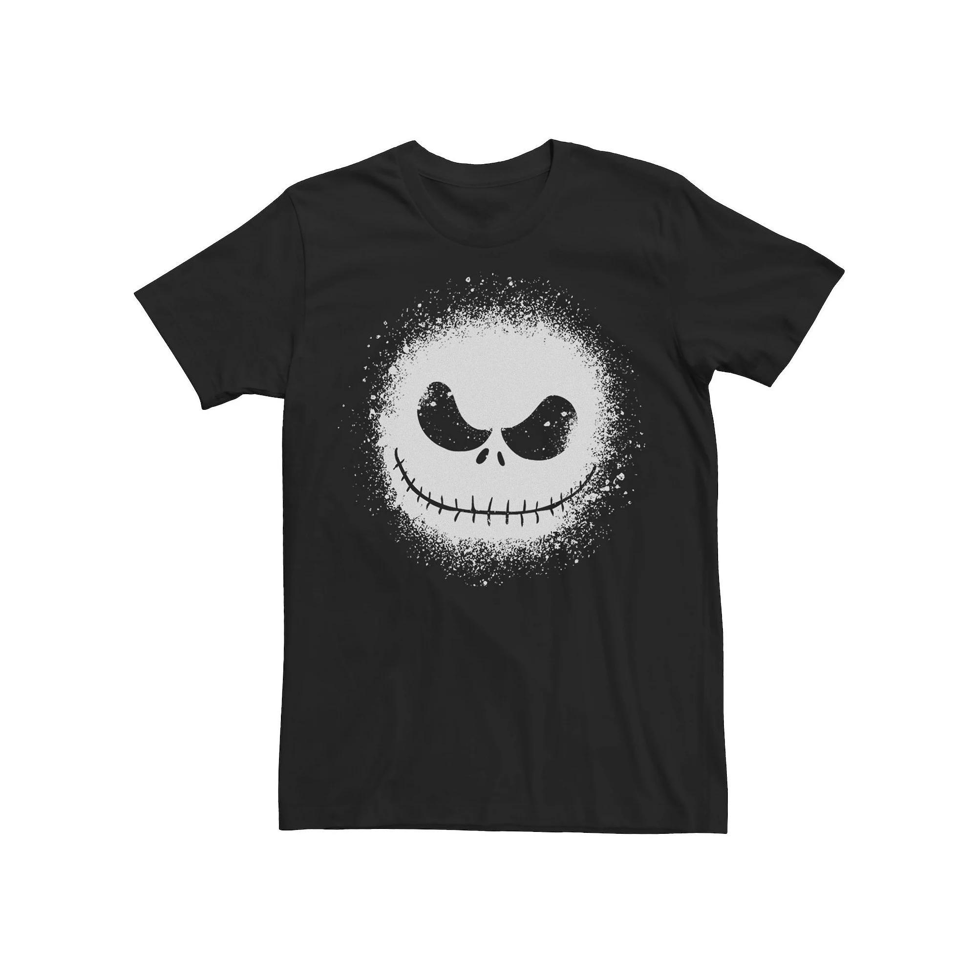 Disney's The Nightmare Before Christmas Jack Skellington Men's Paint Splatter Tee, Size: Medium, Black Product Image
