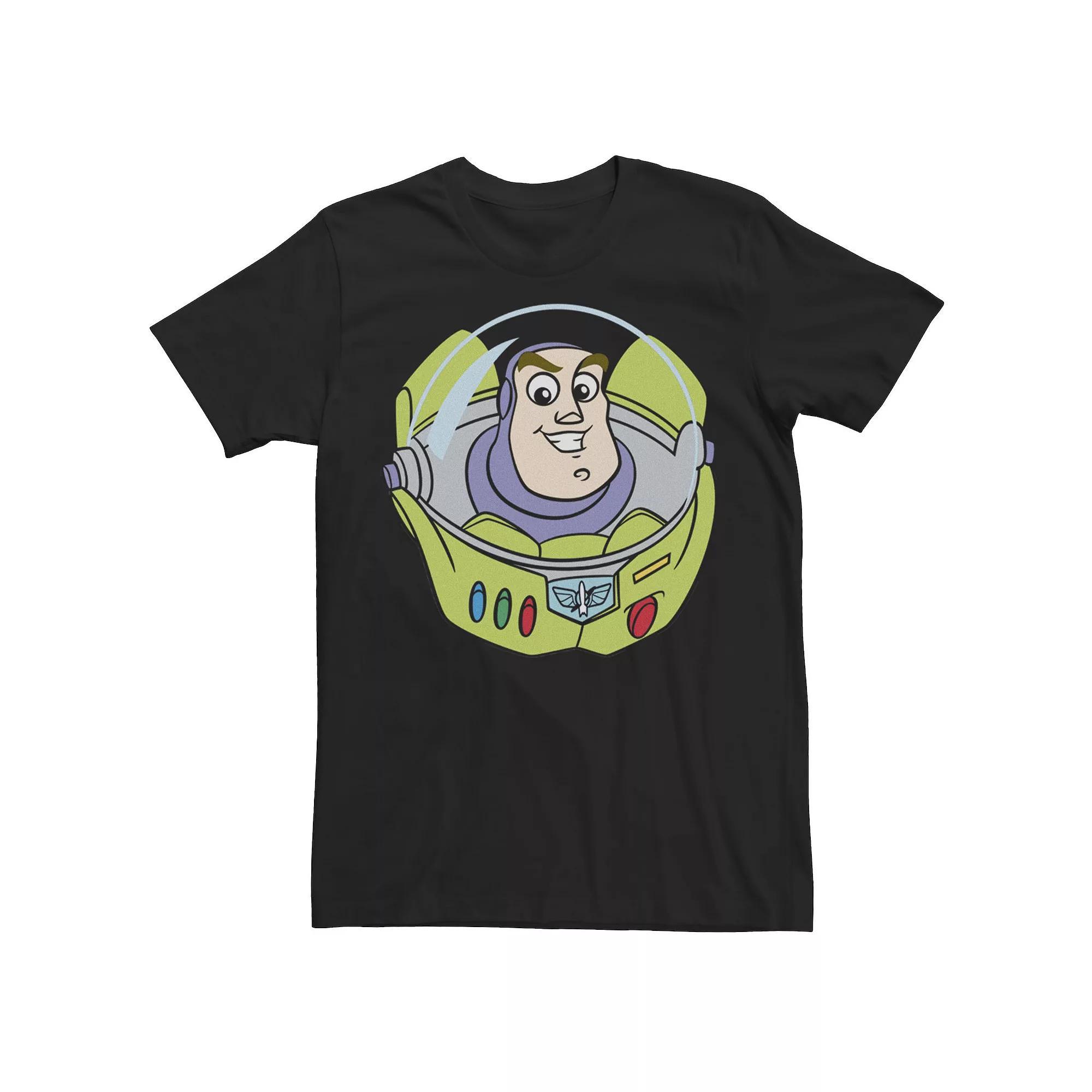 Disney / Pixar's Toy Story Buzz Lightyear Men's Big Face Tee, Size: Medium, Black Product Image