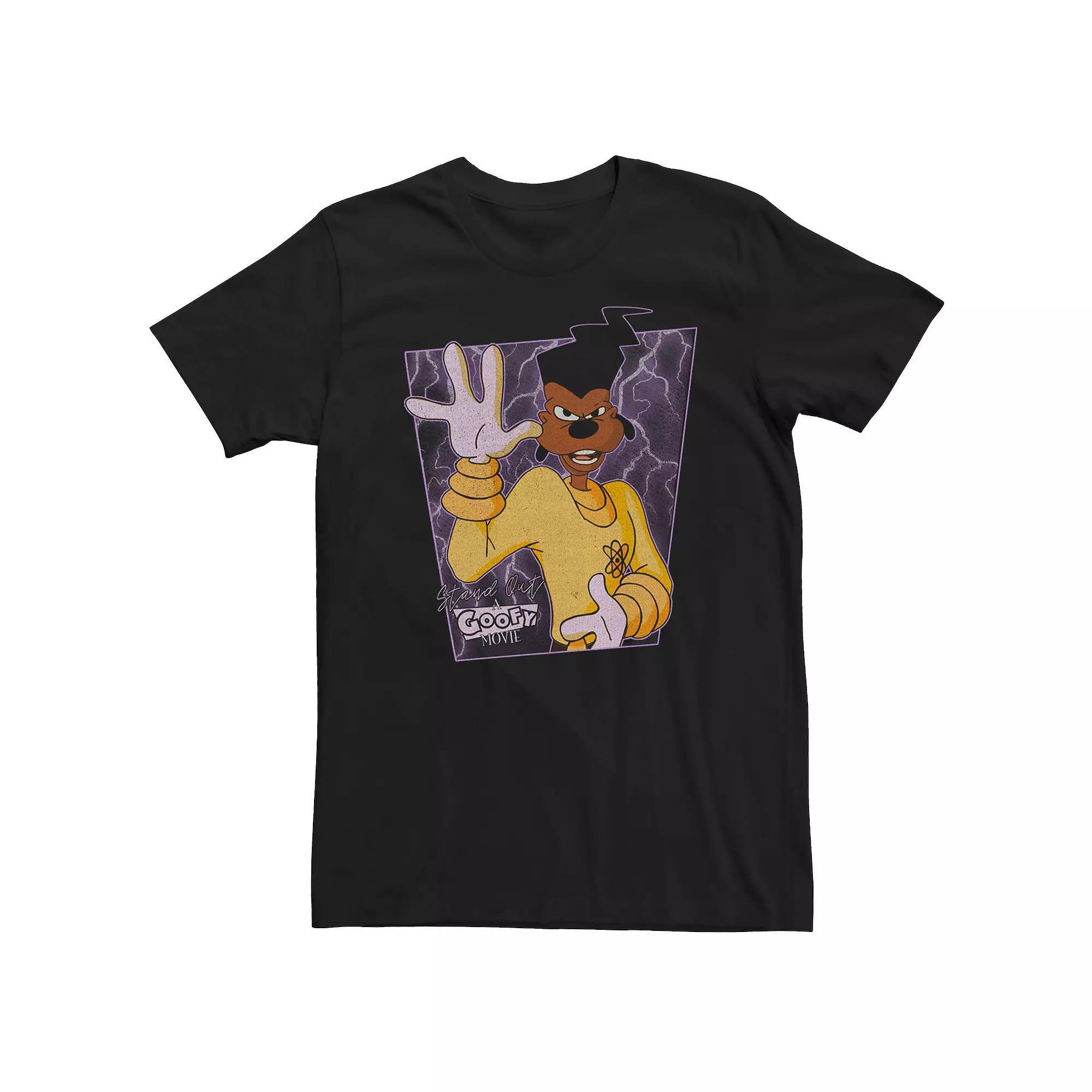 Disney's A Goofy Movie Big & Tall Powerline Poster Graphic Tee, Men's, Size: XL Tall, Black Product Image
