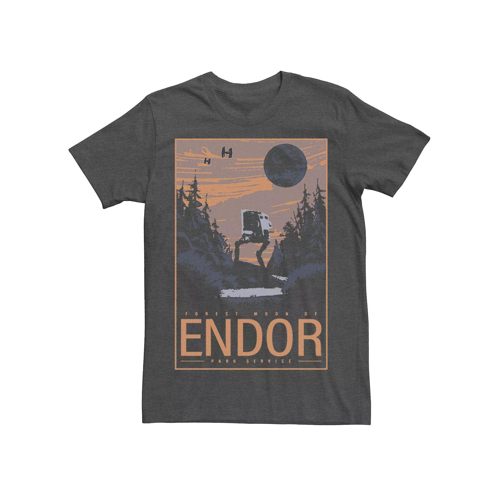Men's Star Wars Forest Mood Of Endor Park Service Tee, Size: Large, Black Product Image