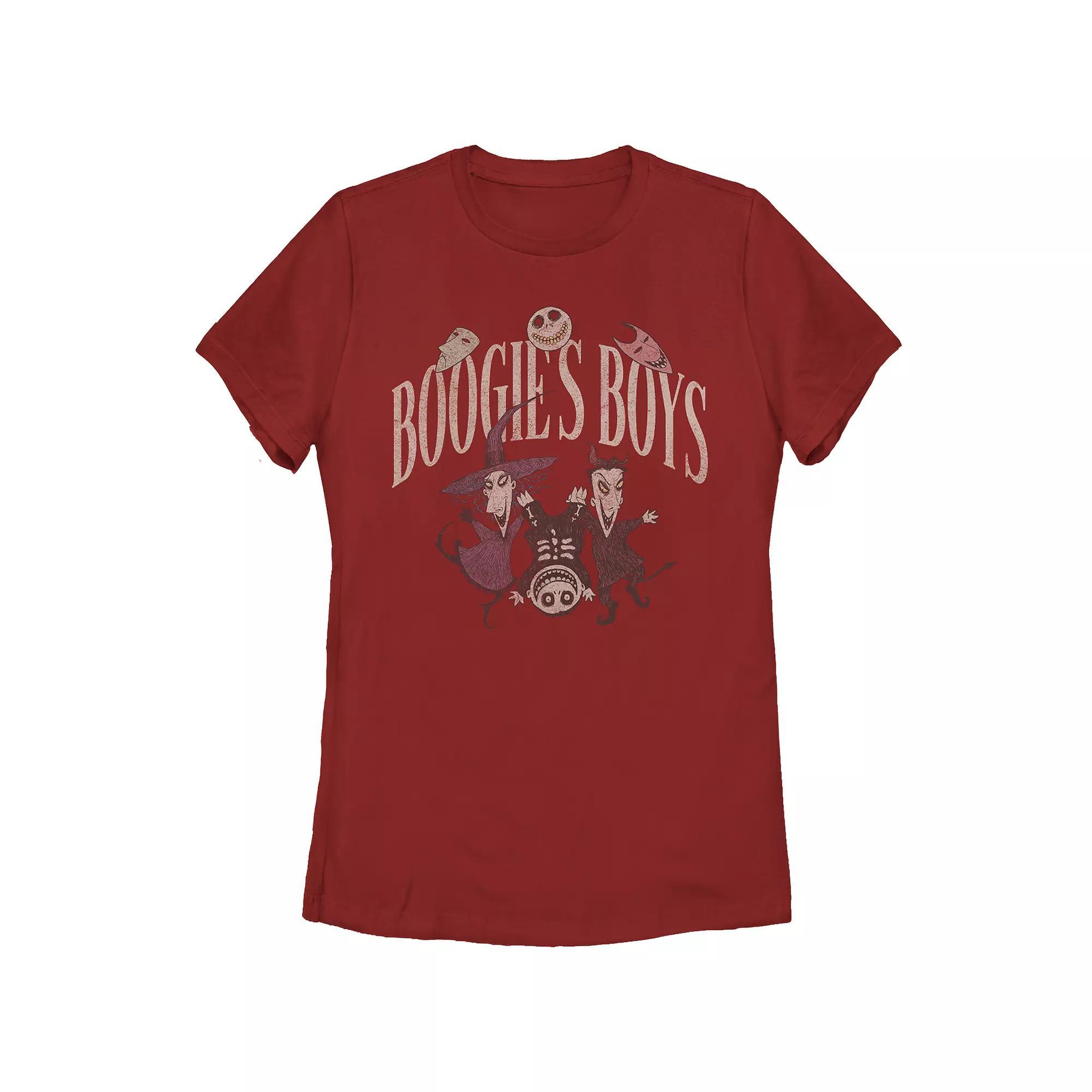 Disney's The Nightmare Before Christmas Boogies Boys Juniors' Graphic Tee, Girl's, Size: XXL, Red Product Image