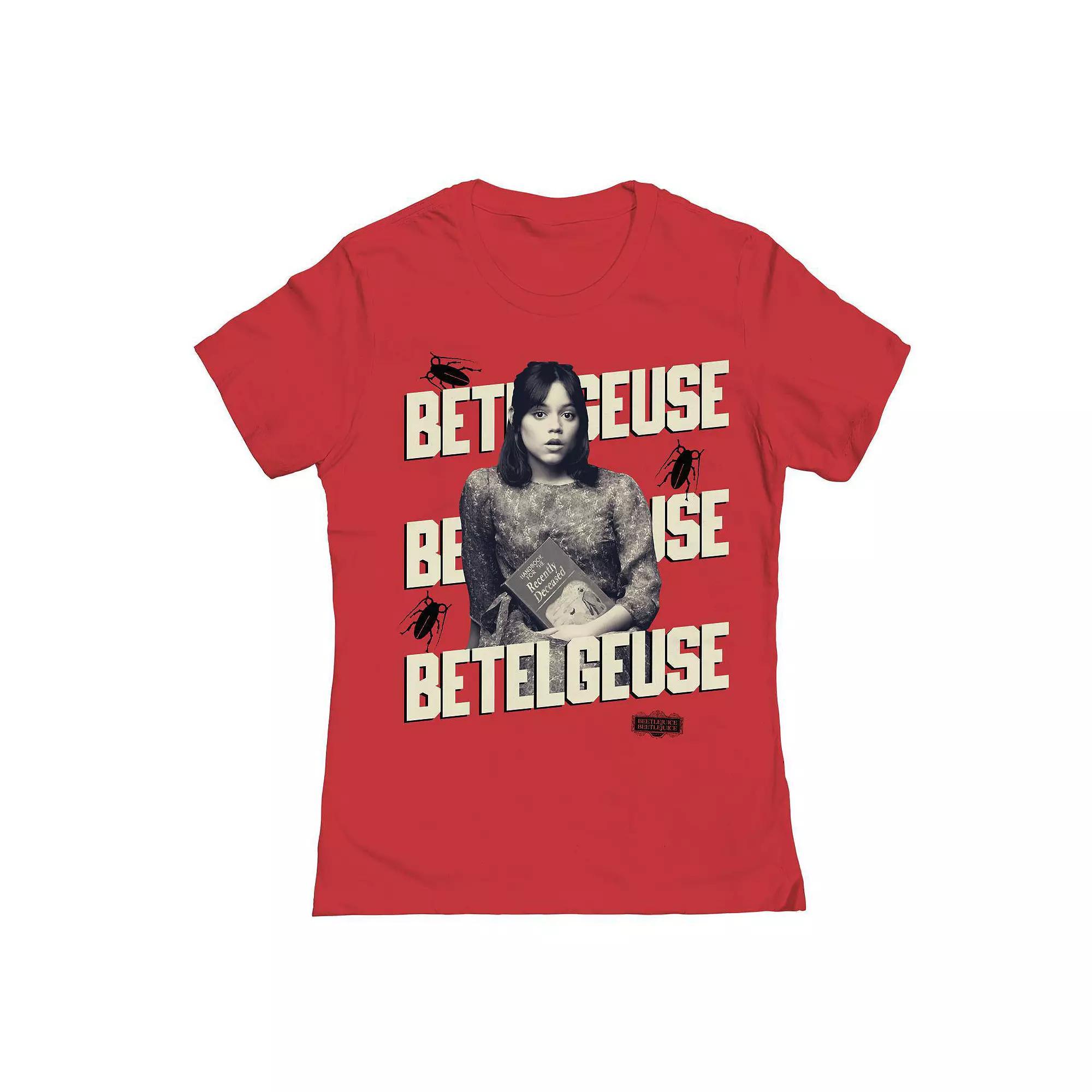 Junior's Astrid Betelgeuse Repeat Beetlejuice Graphic Tee, Women's, Size: Small, Kelly Product Image