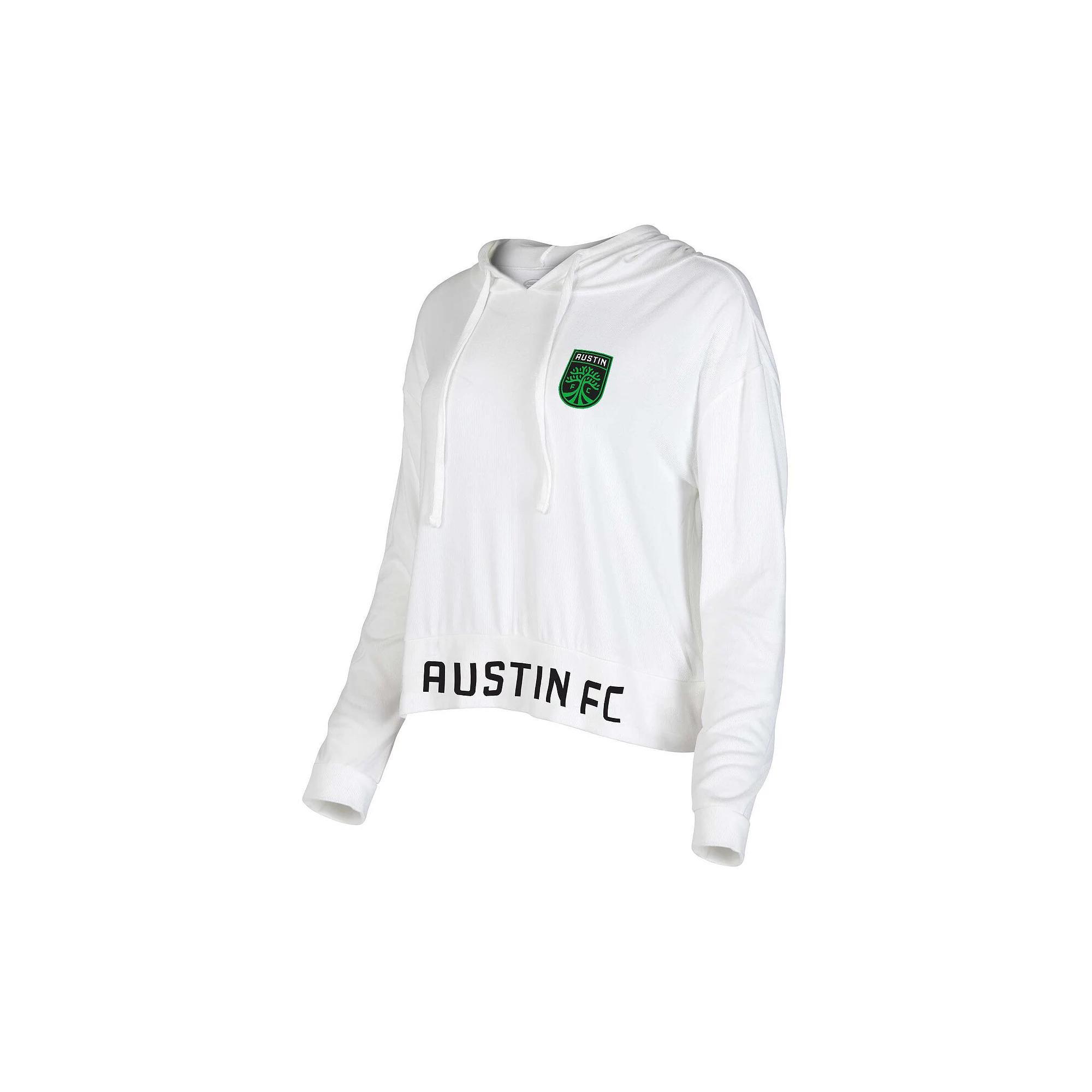 Women's Concepts Sport White Austin FC Accord Hoodie Long Sleeve Top, Size: Large, Afc White Product Image