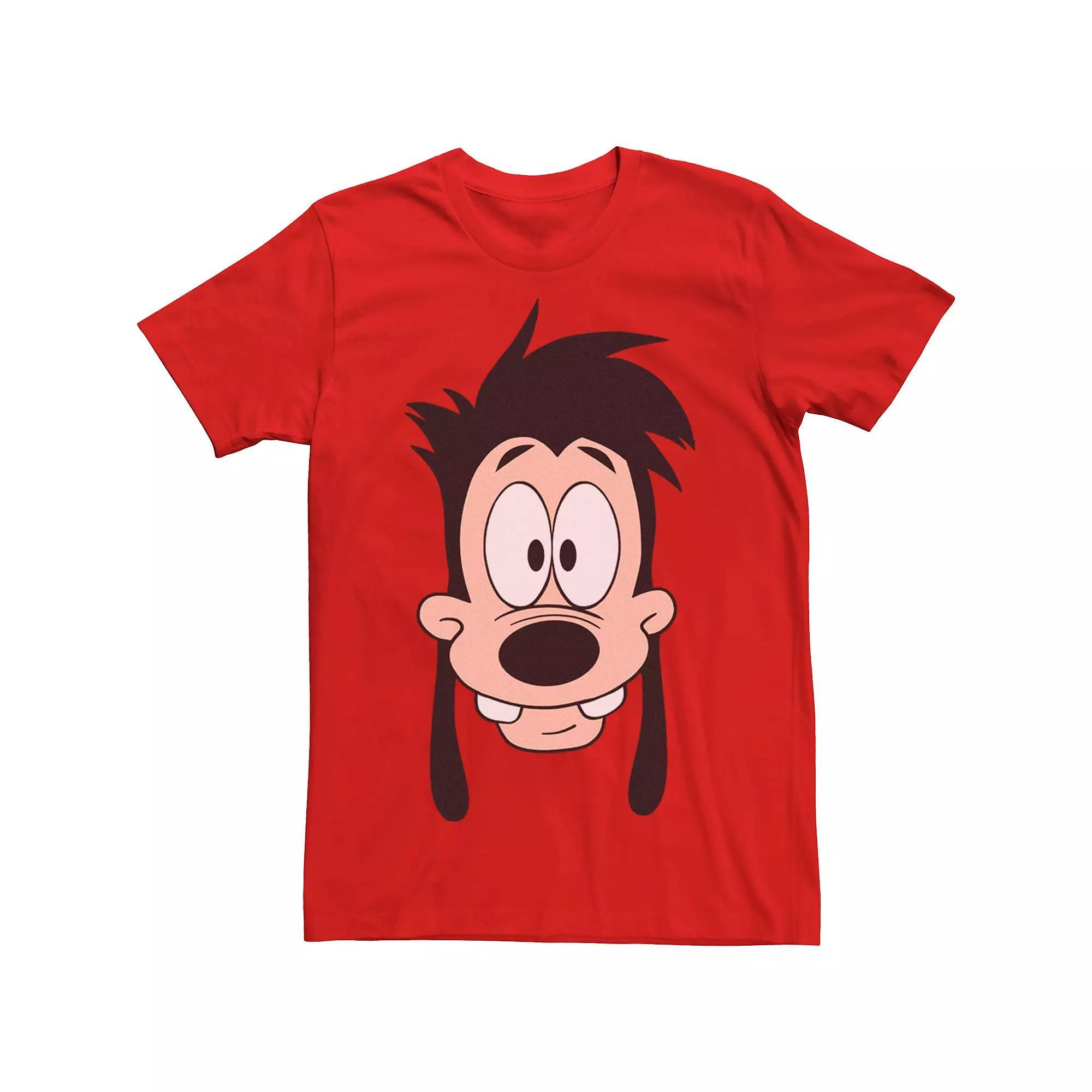 Disney's A Goofy Movie Max Men's Big Face Tee, Size: Medium, Red Product Image