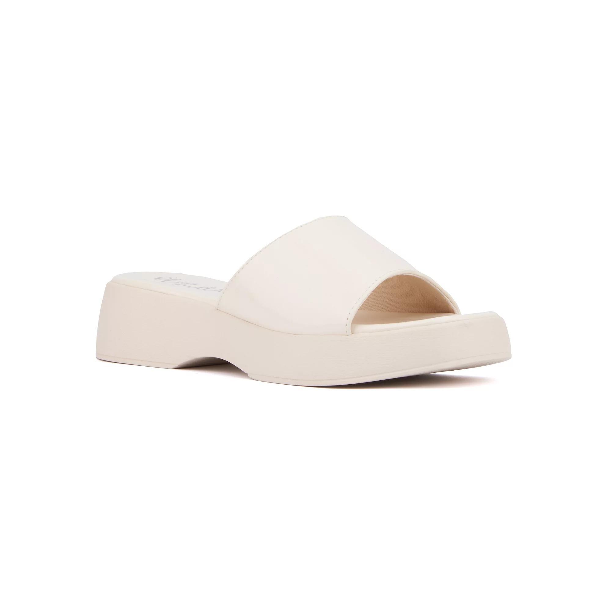 Olivia Miller Women's Ambition Platform Sandals, Size: 10, White Product Image
