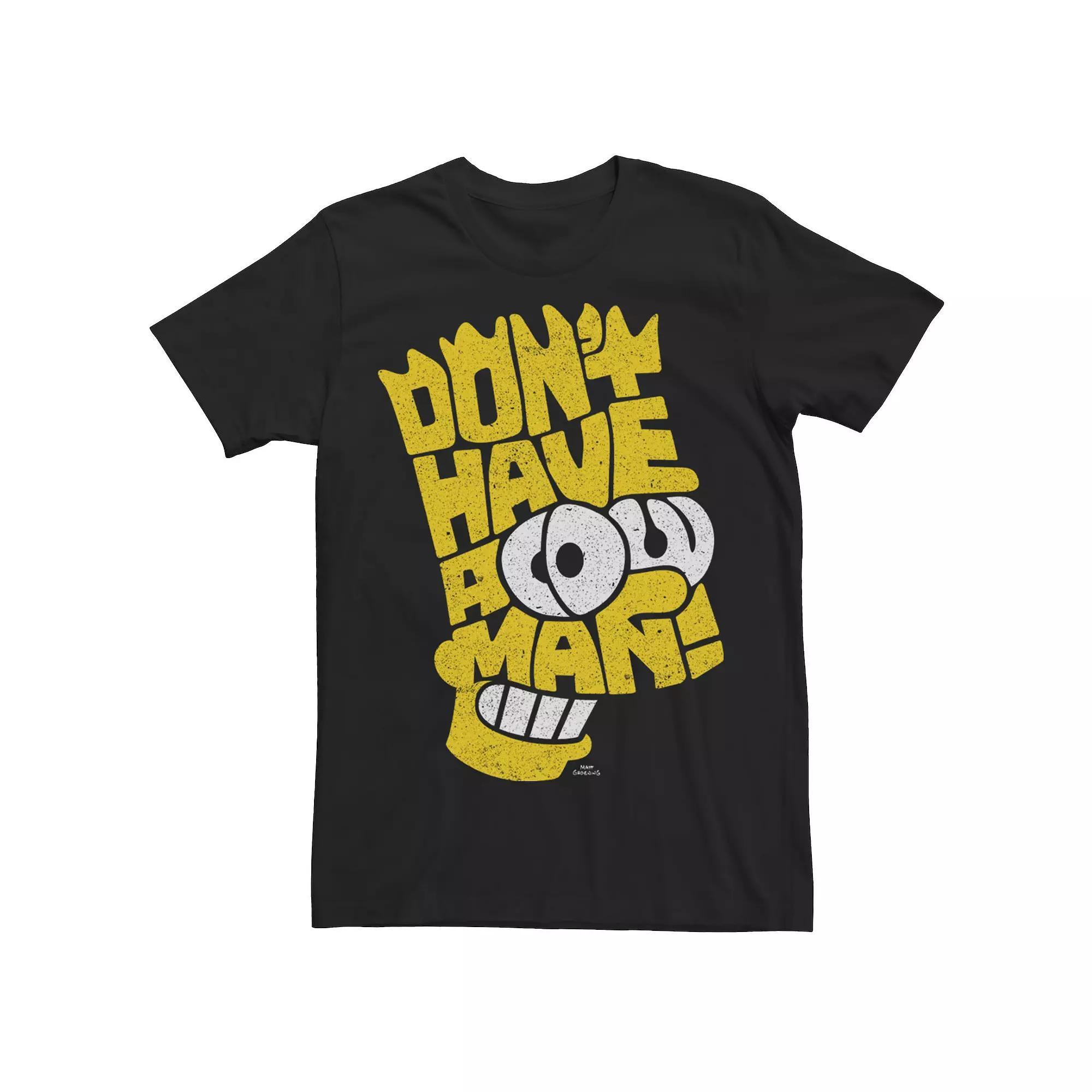 Mens The Simpsons Bart Simpson Dont Have A Cow Man! Tee Product Image