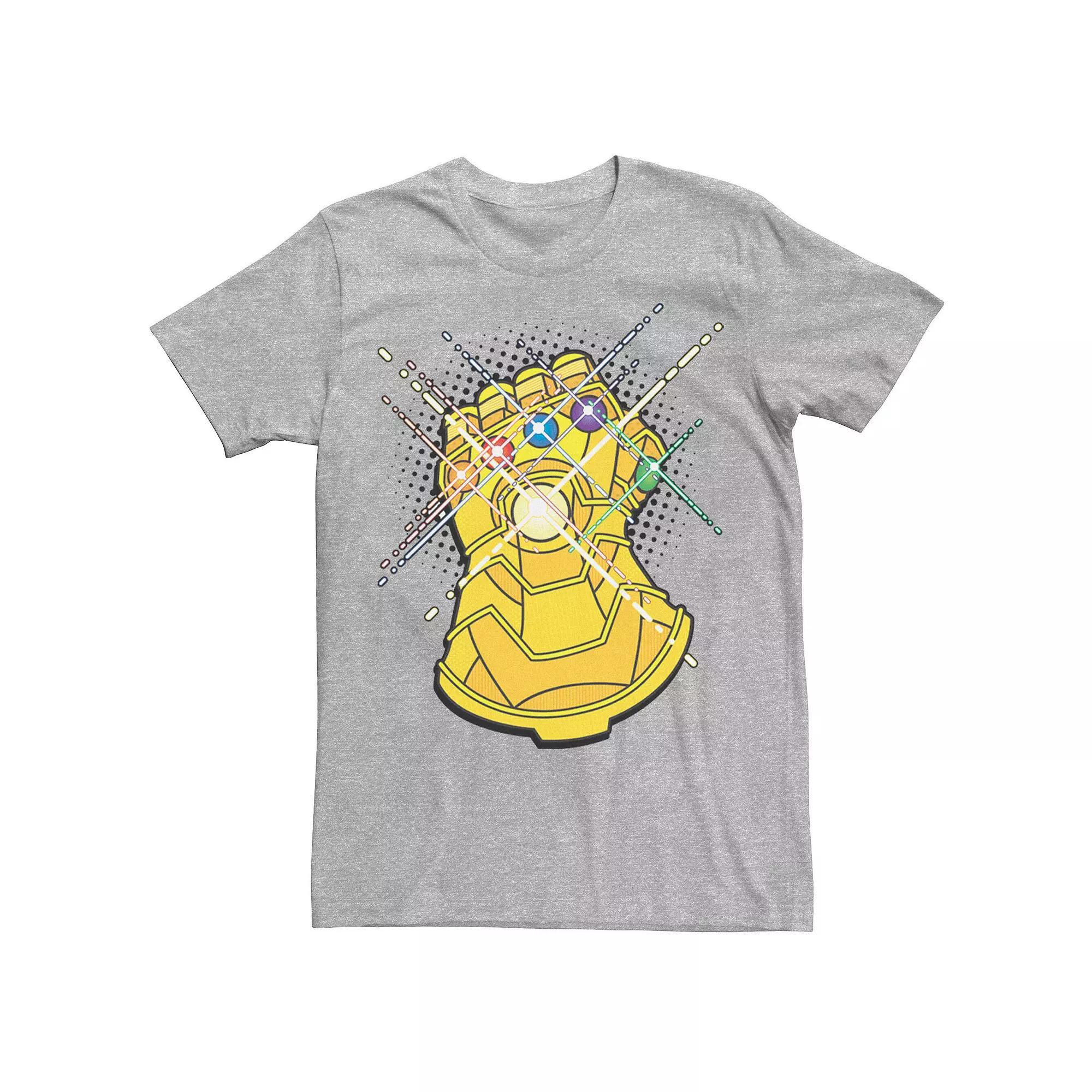 Men's Marvel Avengers Infinity Gauntlet Comic Style Tee, Size: Medium, Athletic Grey Product Image