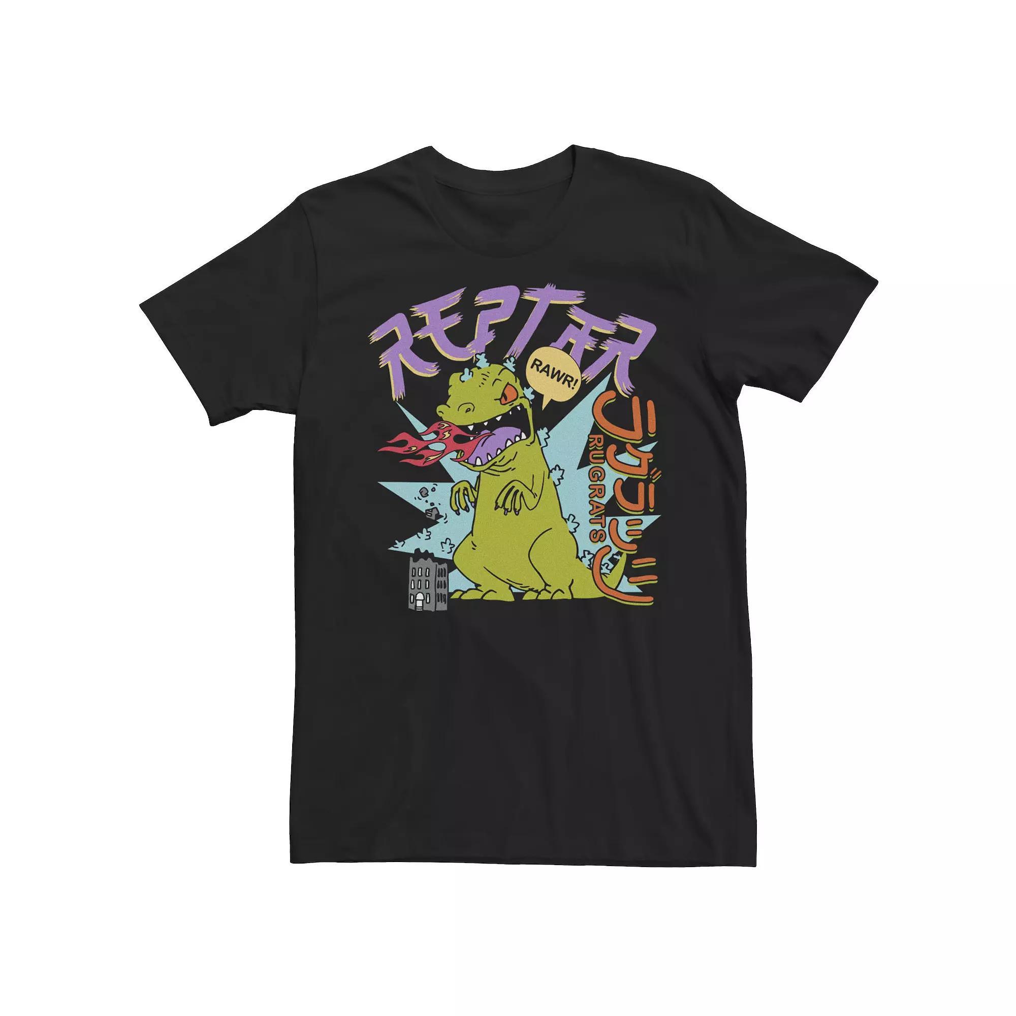 Men's Rugrats Reptar Kanji Poster Tee, Size: Medium, Black Product Image