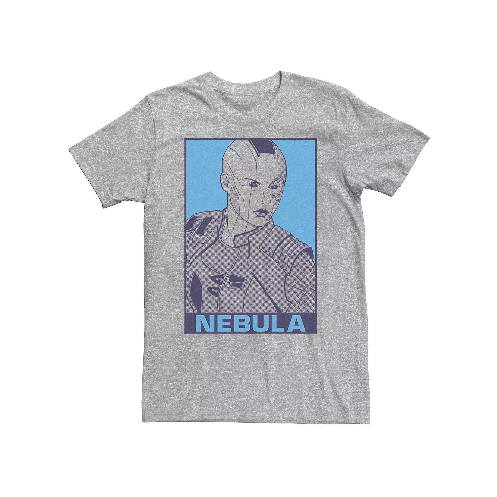 Big & Tall Marvel Avengers Endgame Nebula Pop Art Tee, Men's, Size: 4XLT, Athletic Grey Product Image