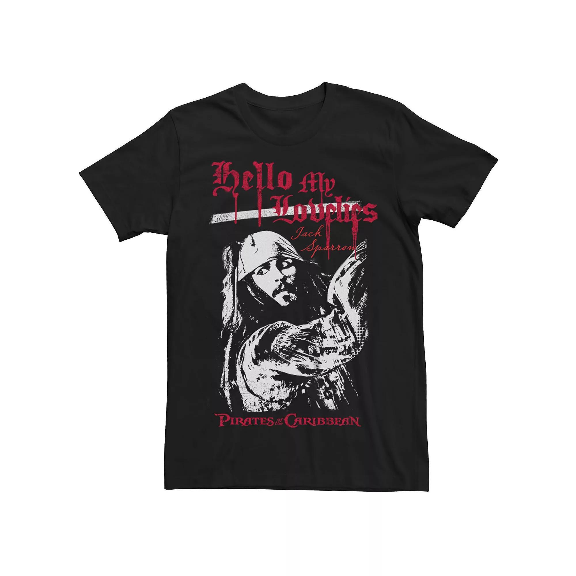 Men's Disney's Pirates Of The Caribbean Hello Lovelies Tee, Size: XXL, Black Product Image