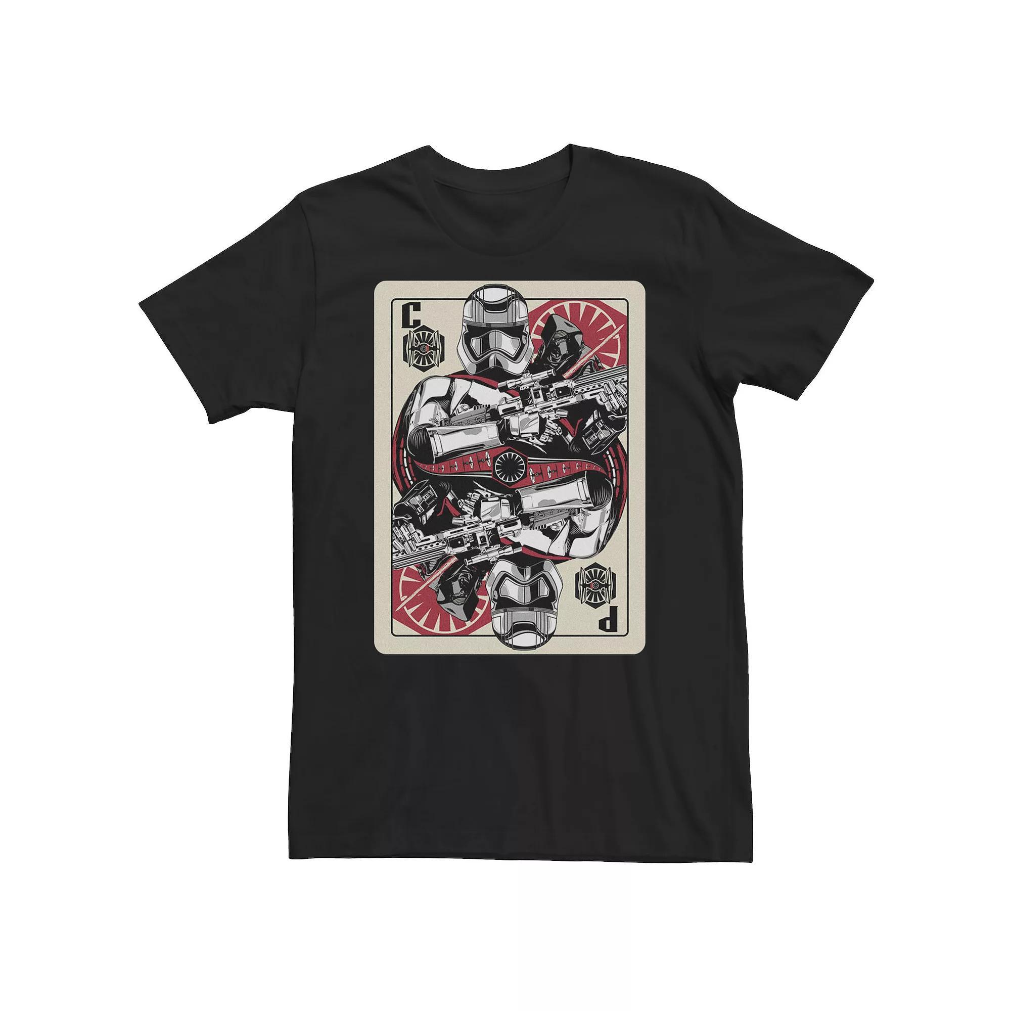 Big & Tall Star Wars Storm Trooper Phasma Card Tee, Men's, Size: Large Tall, Grey Heather Product Image