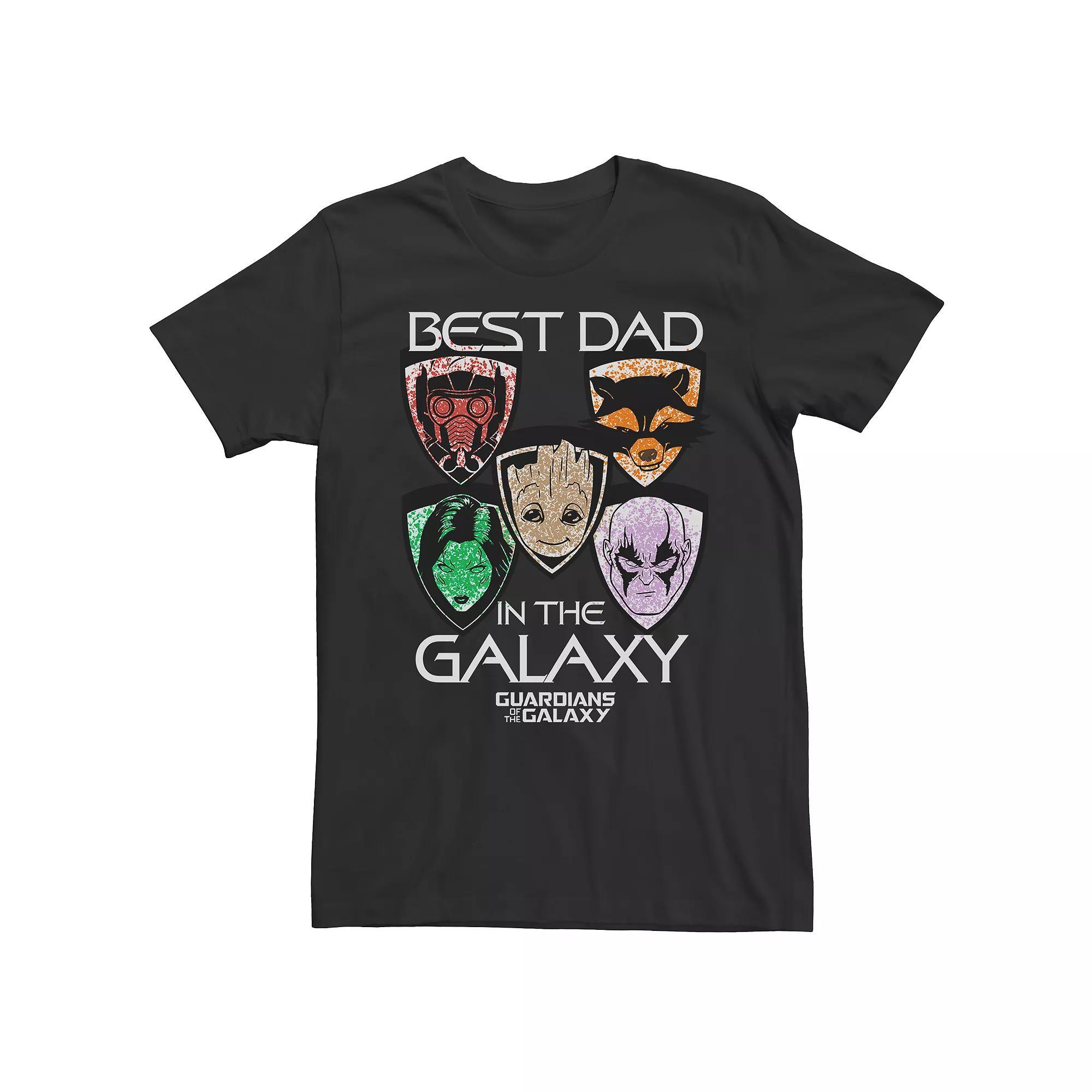 Men's Marvel Guardians Of The Galaxy Best Dad Hoodie, Size: Small, Black Product Image