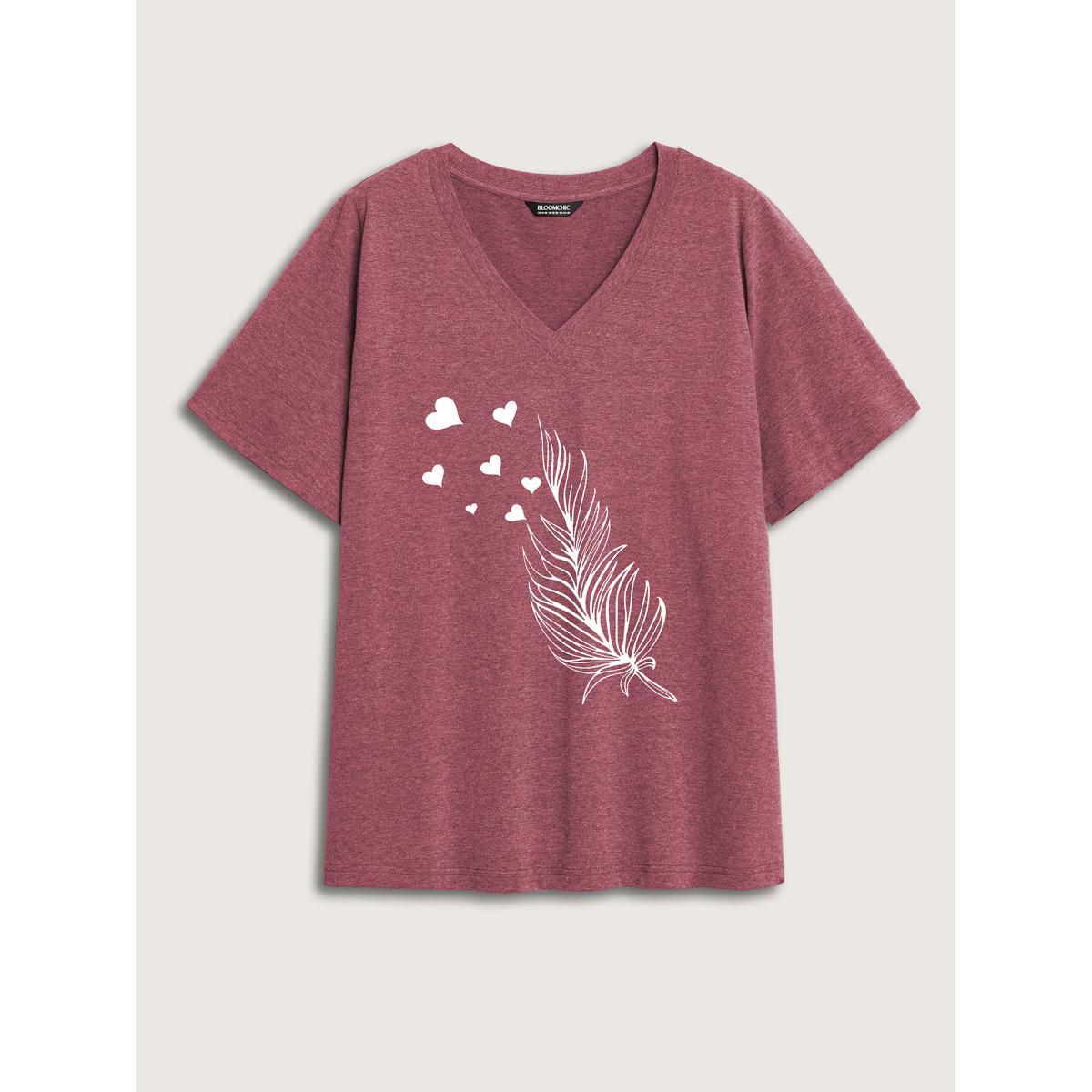 Plus Size Sunkissed Sunflower Round Neck T-Shirt Plum Women Non Natural Flowers Round Neck Everyday-Casual T-shirts BloomChic 12/L Product Image
