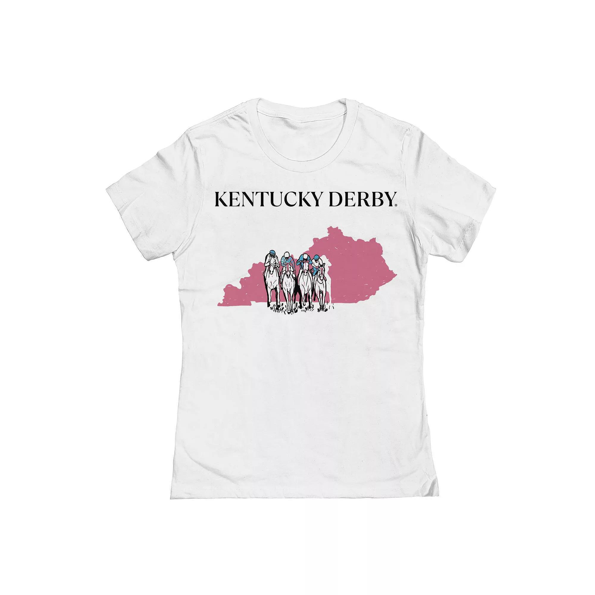Juniors' Kentucky Derby Graphic T-Shirt, Women's, Size: XL, White Product Image