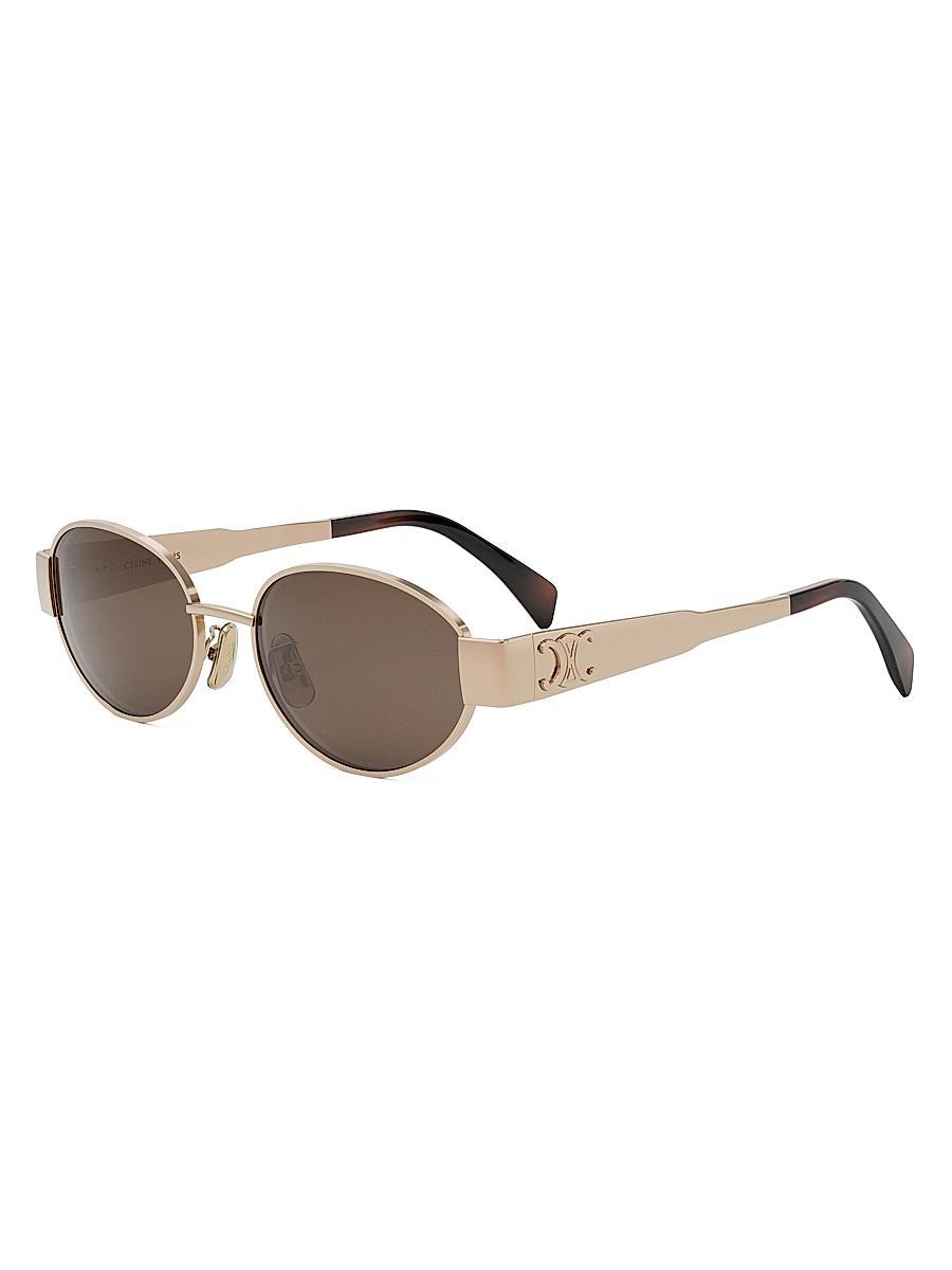 Mens Triomphe 54MM Oval Sunglasses Product Image