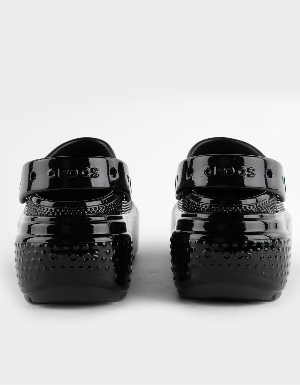 CROCS Stomp High Shine Womens Clogs - BLACK Product Image