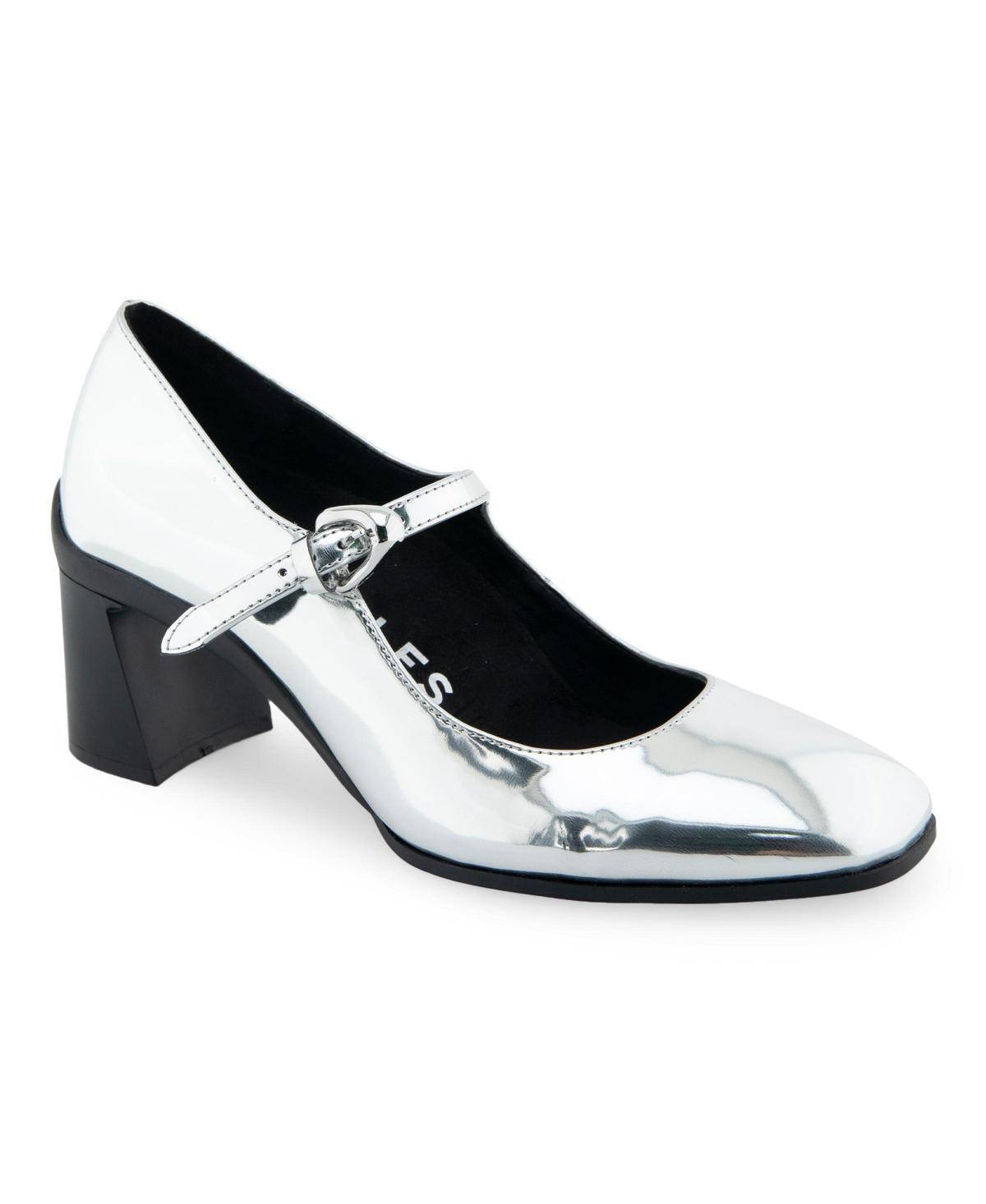 Aerosoles Cali Women's Mary Jane Heels, Size: 9, Black Patent Faux Leat Product Image