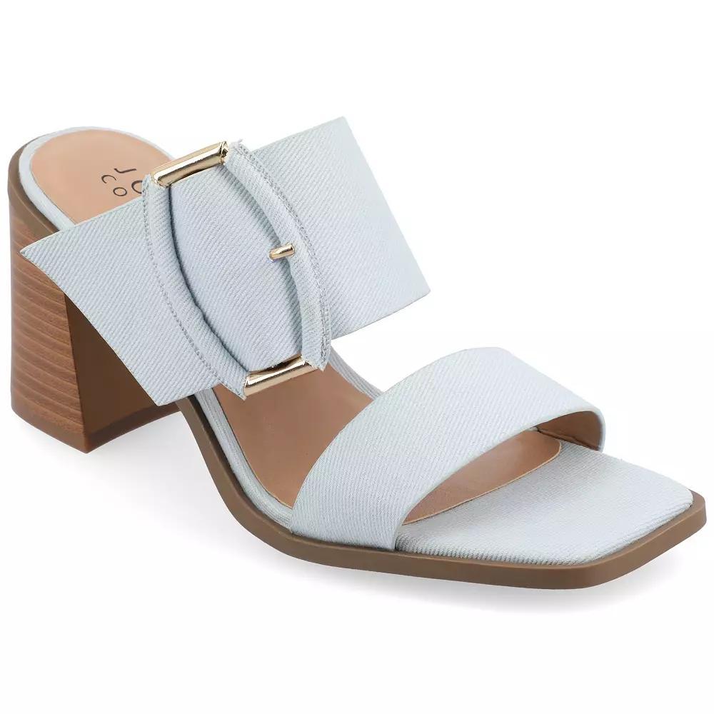 Journee Junie Women's Tru Comfort Foam™ Sandals, Size: 10, Light Blue Product Image