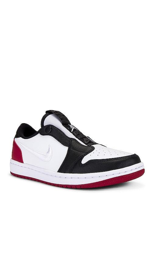 Jordan Womens Jordan Retro 1 Low Slip WMNS - Womens Basketball Shoes White/Black/Gym Red Product Image