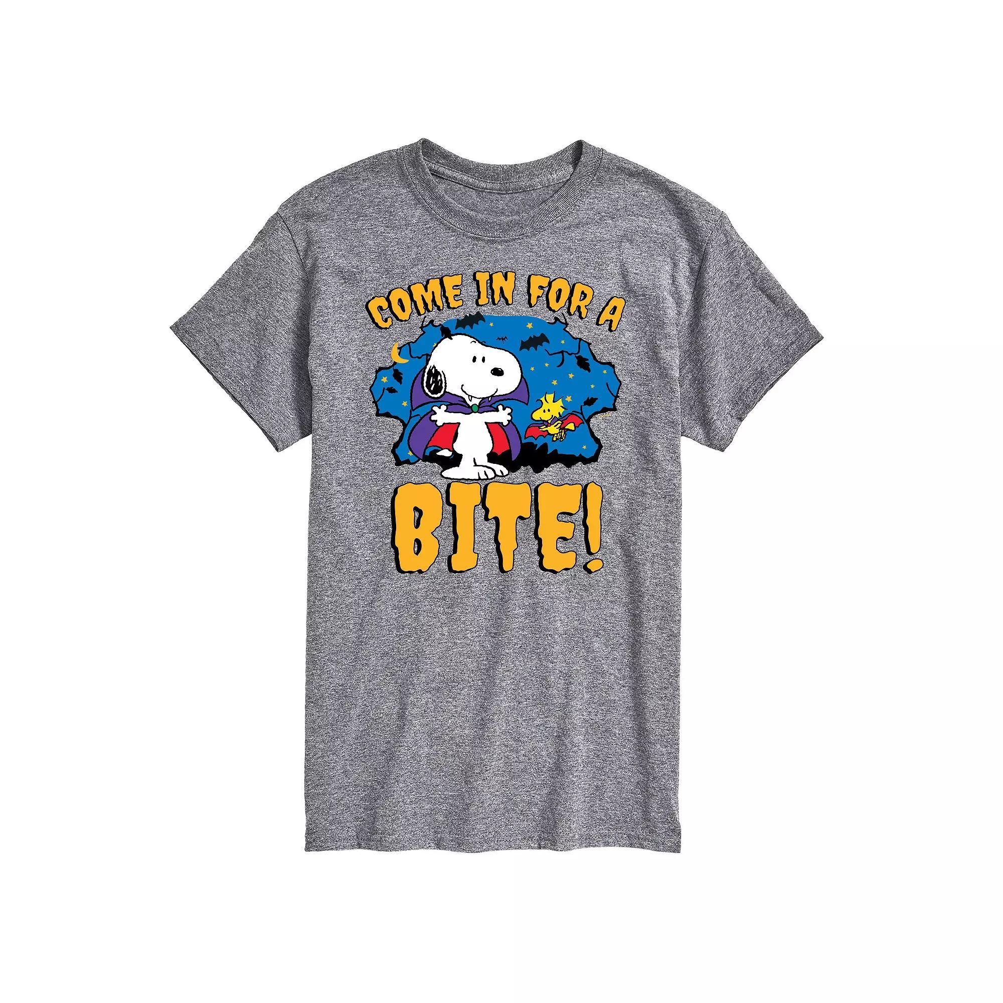 Mens Peanuts Snoopy Come In For A Bite Graphic Tee Product Image