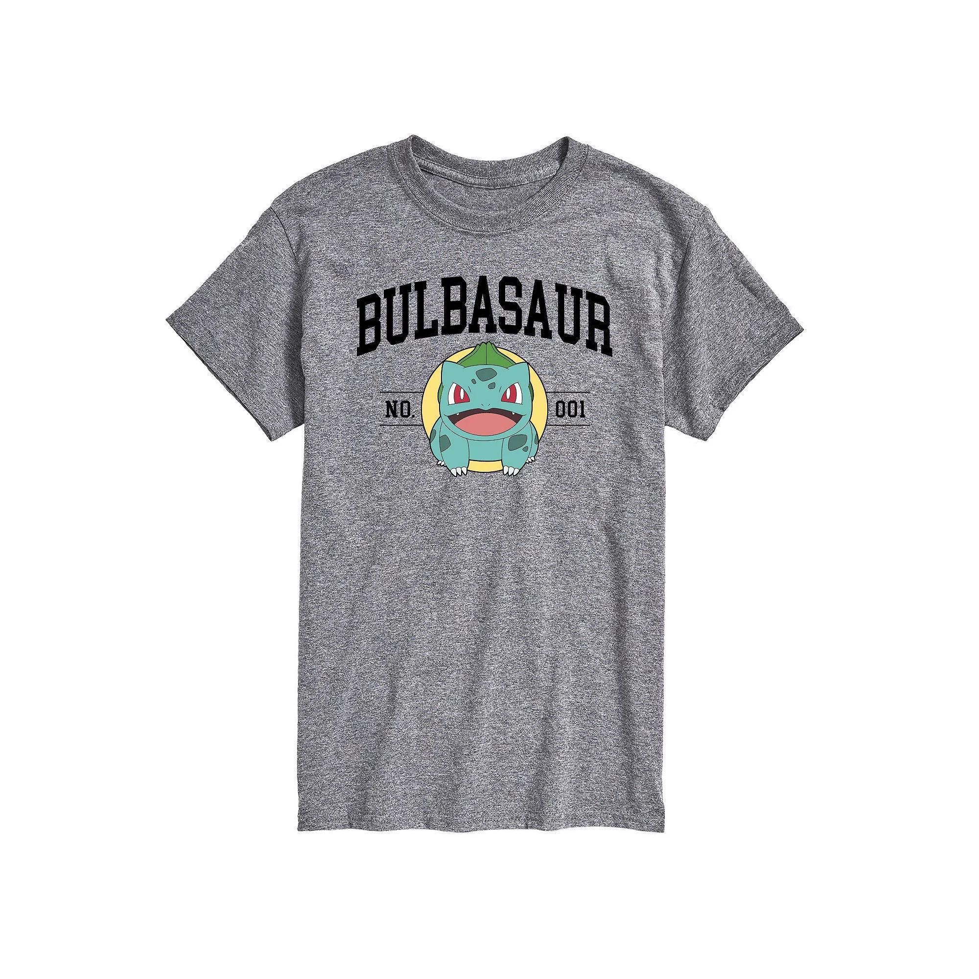 Men's Pokemon Bulbasaur No. 1 Graphic Tee, Size: Small, Gray Product Image