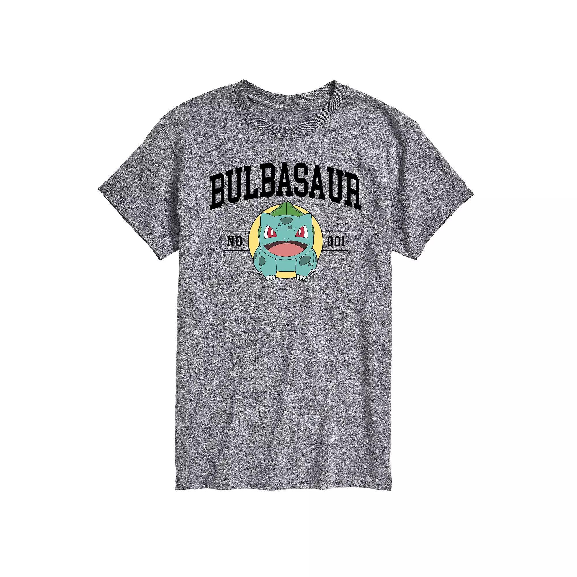 Men's Pokemon Bulbasaur No. 1 Graphic Tee, Size: Small, Gray Product Image