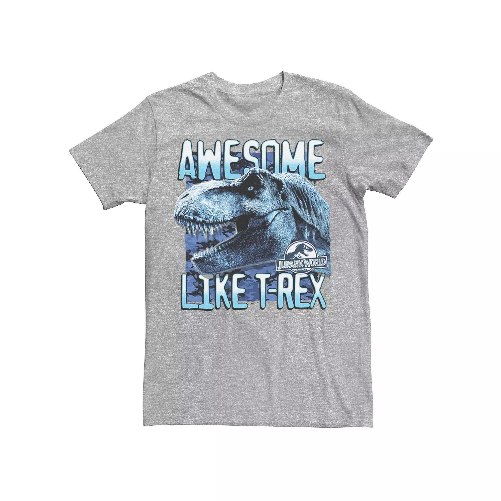 Men's Jurassic World Two Awesome Like T-Rex Tee, Size: Small, Athletic Grey Product Image