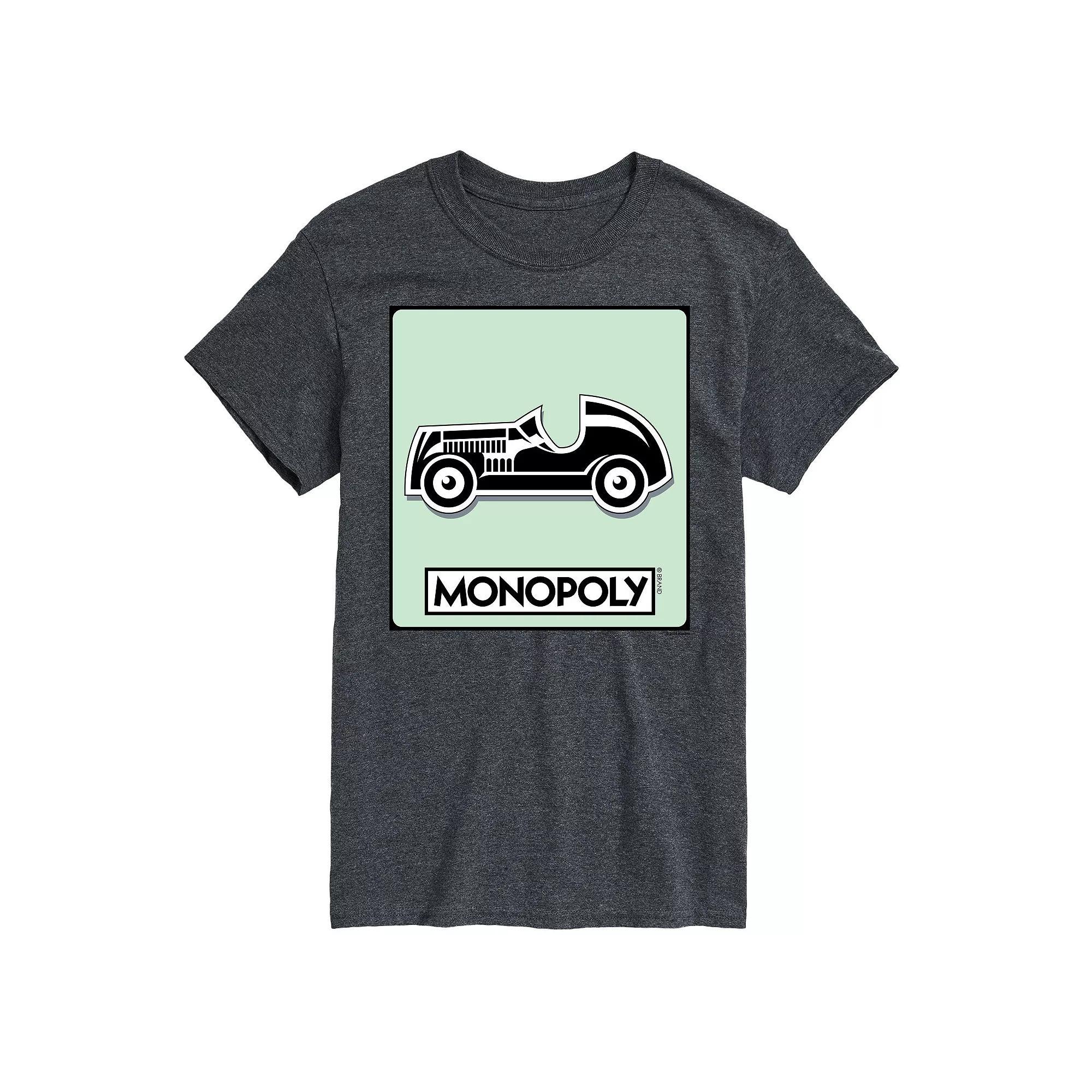 Big & Tall Monopoly Car Game Token Graphic Tee, Mens Product Image