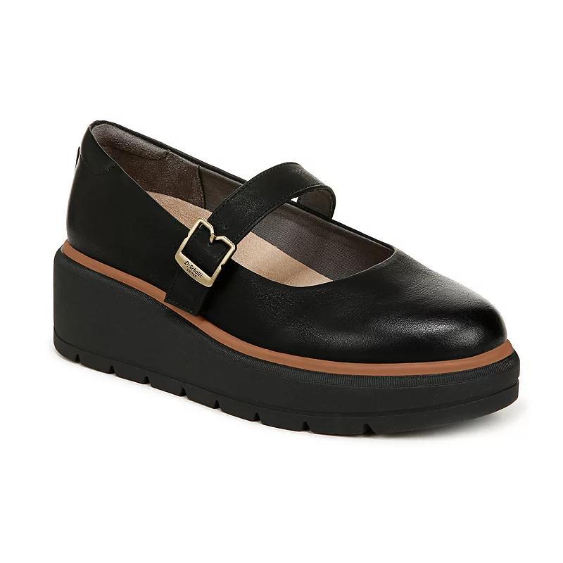Dr. Scholl's Nice Day Max Women's Wedge Mary Janes, Size: 9, Black Product Image