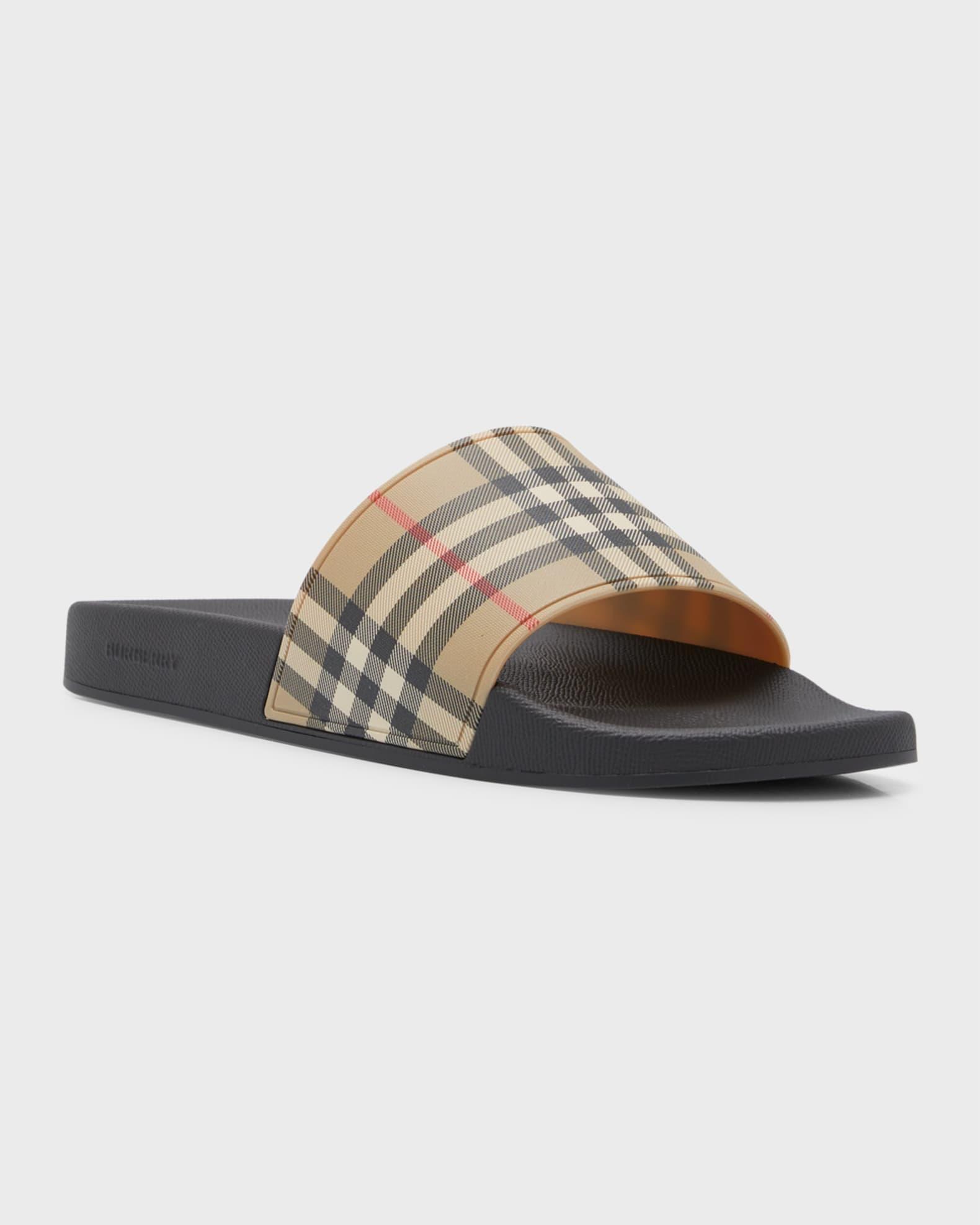 Men's Furley Check Slides Product Image