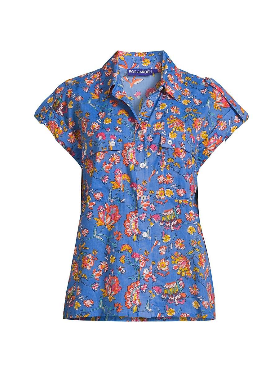 Womens Netherlands Floral Cotton Shirt Product Image