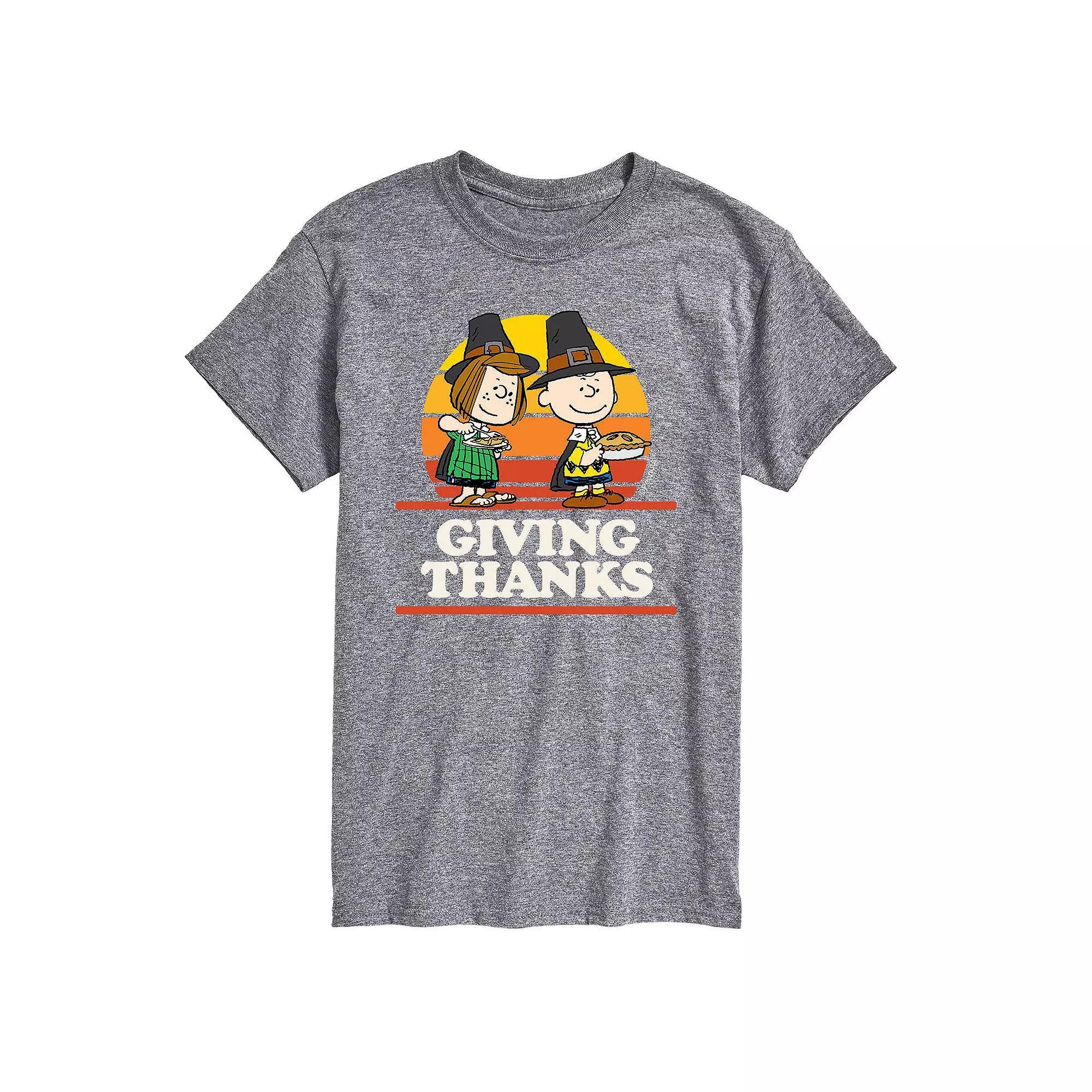 Mens Peanuts Giving Thanks Tee Product Image