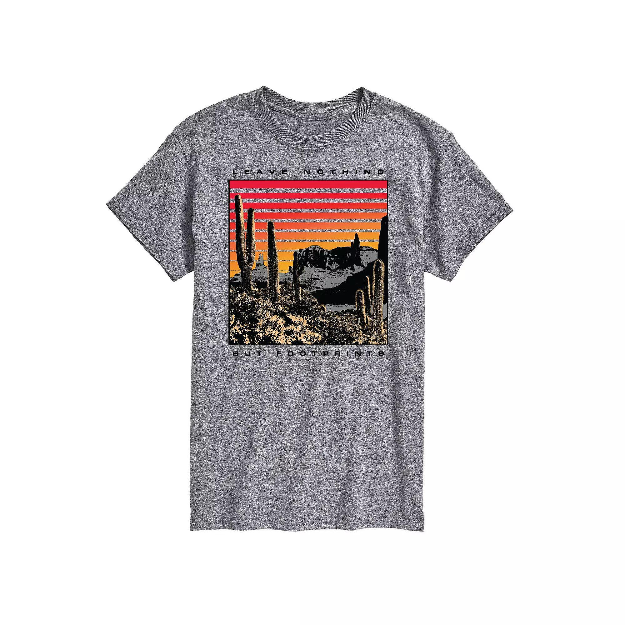 Big & Tall Footprints Tee, Mens Product Image