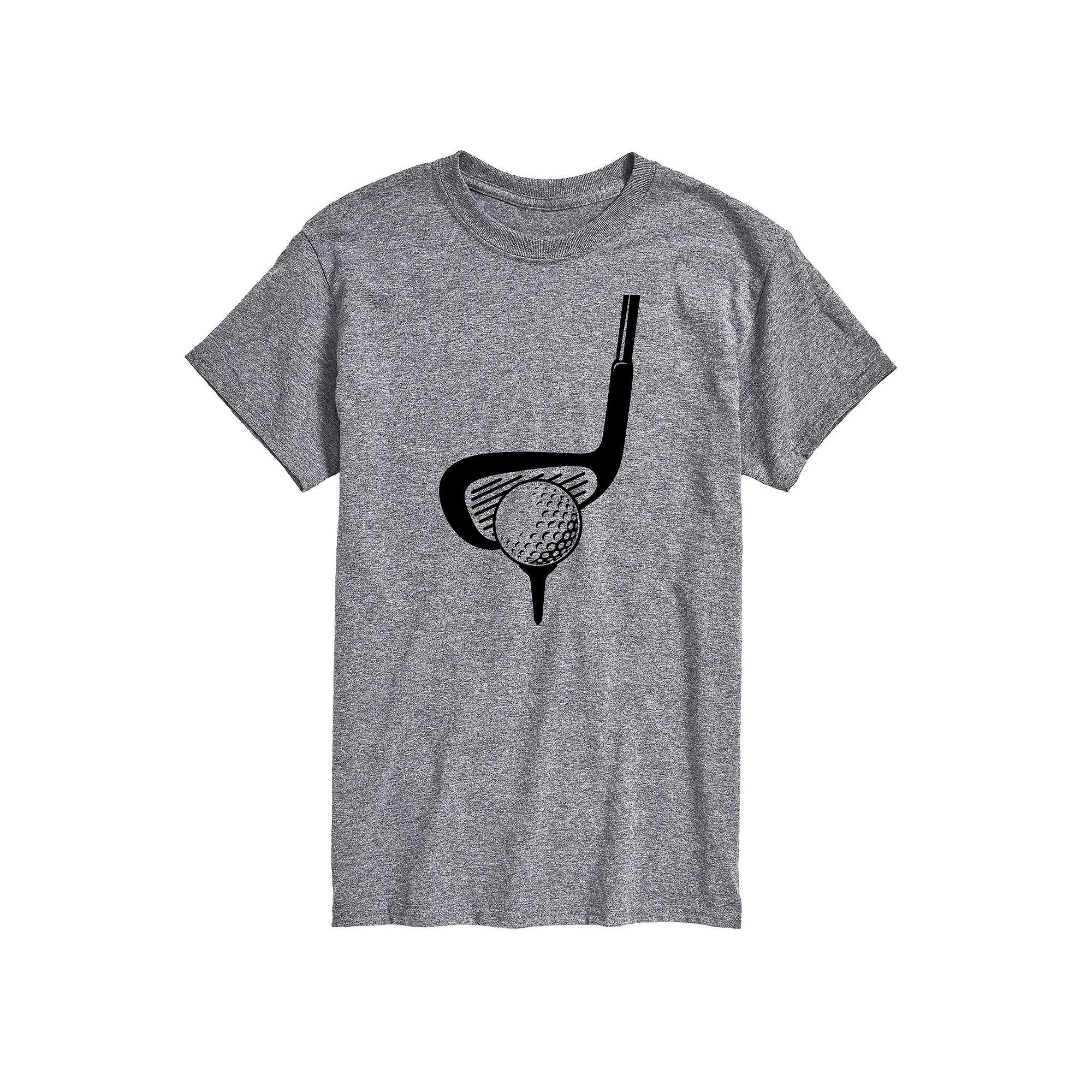 Mens Golf Club Behind Ball Graphic Tee Product Image