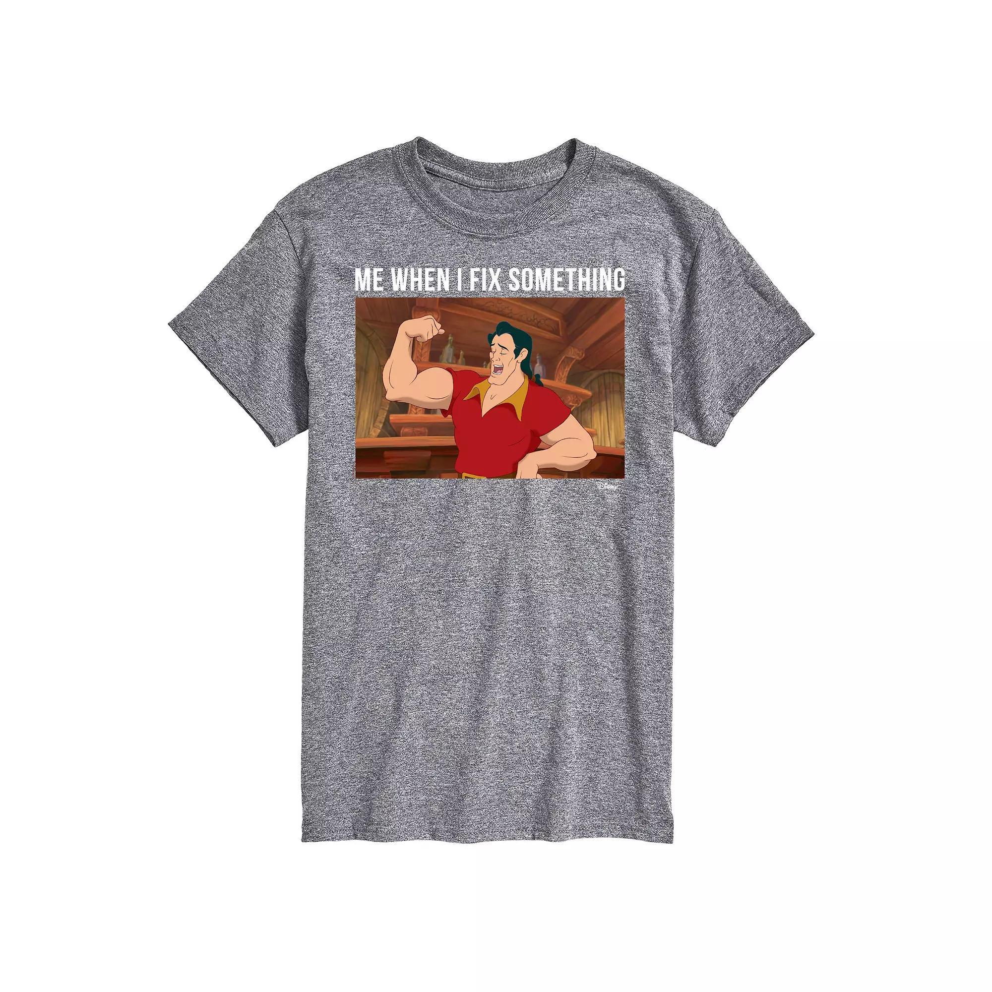 Disney Princess Big & Tall Gaston Graphic Tee, Mens Product Image