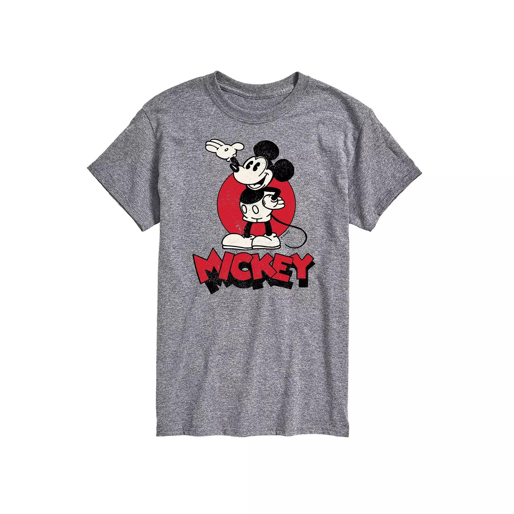 Disney's Mickey Heritage Men's Graphic Tee, Size: Large, Gray Product Image