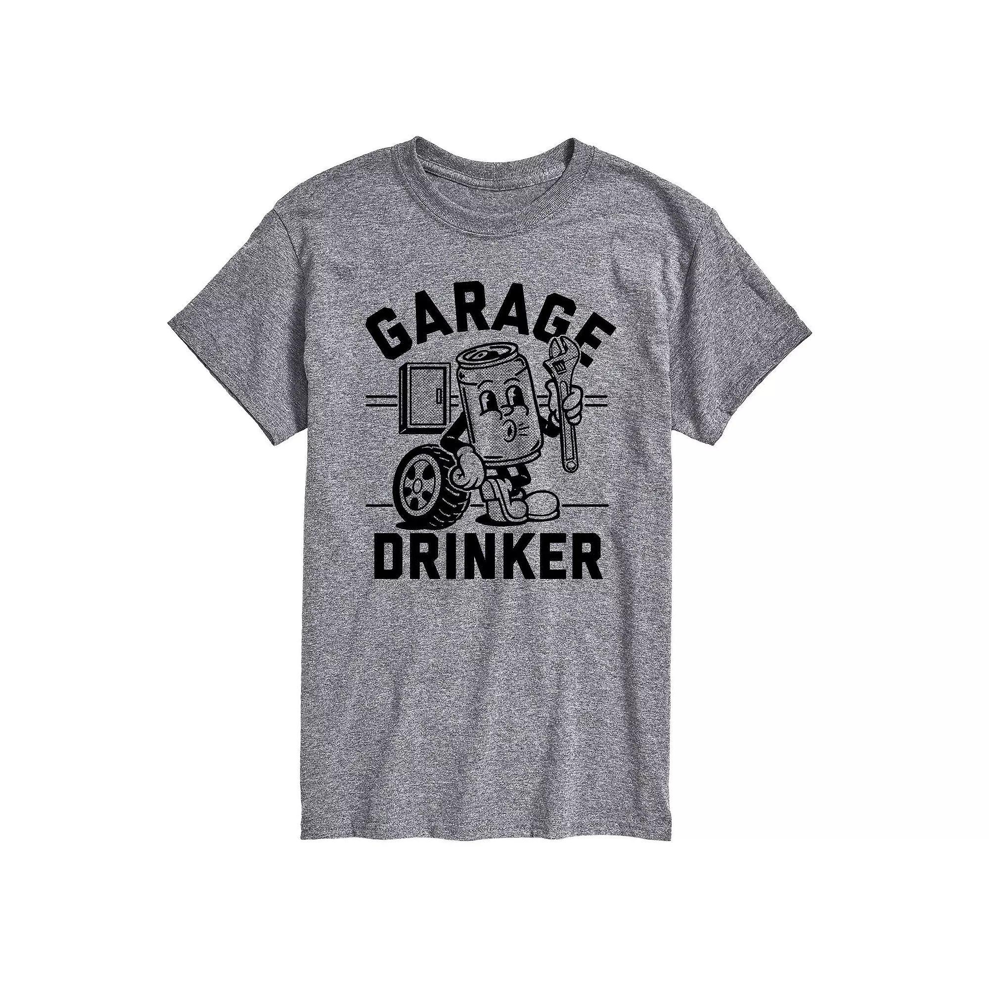 Big & Tall Garage Drinker Tee, Men's, Size: XXL Tall, Gray Product Image