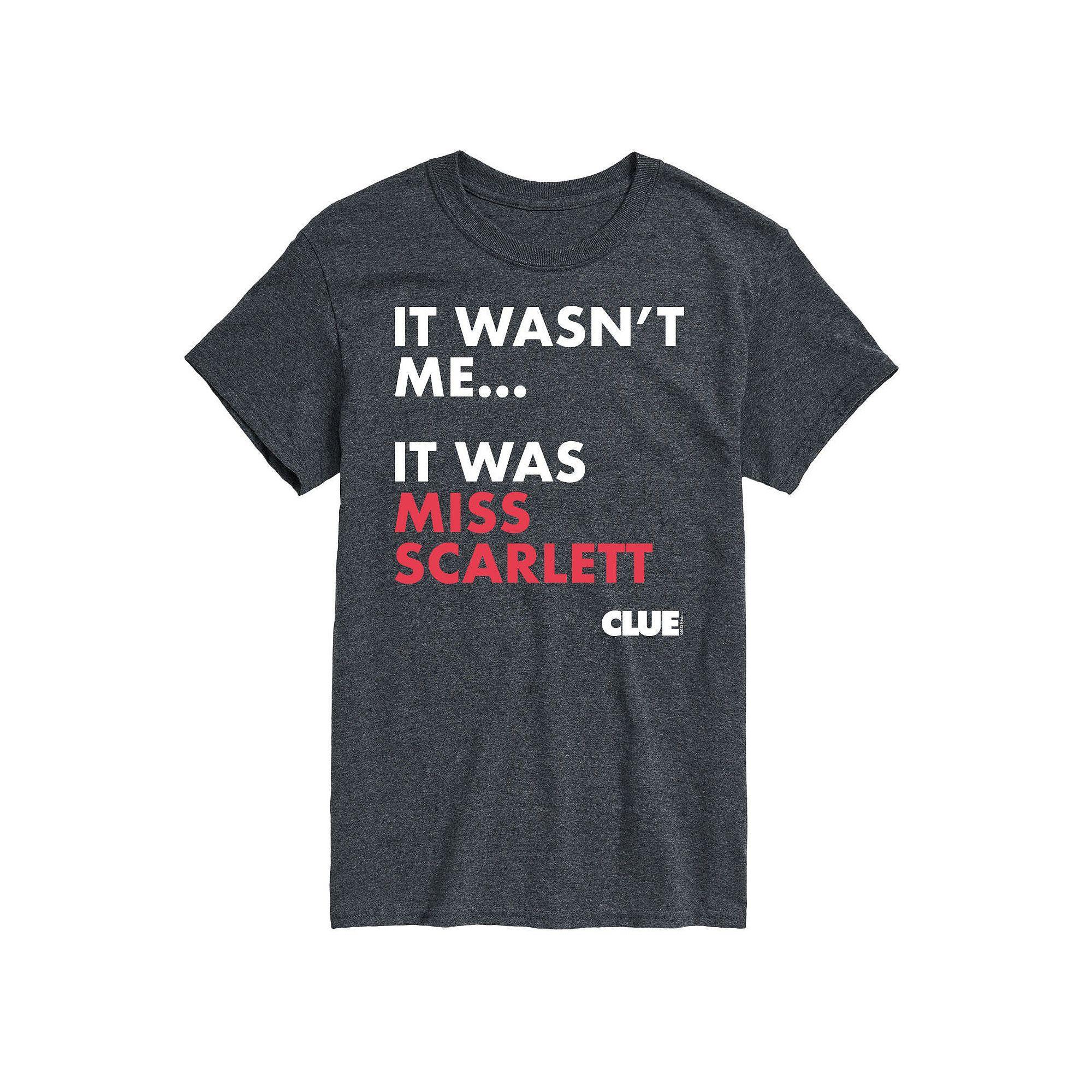 Big & Tall Clue It Was Miss Scarlett Graphic Tee, Mens Product Image